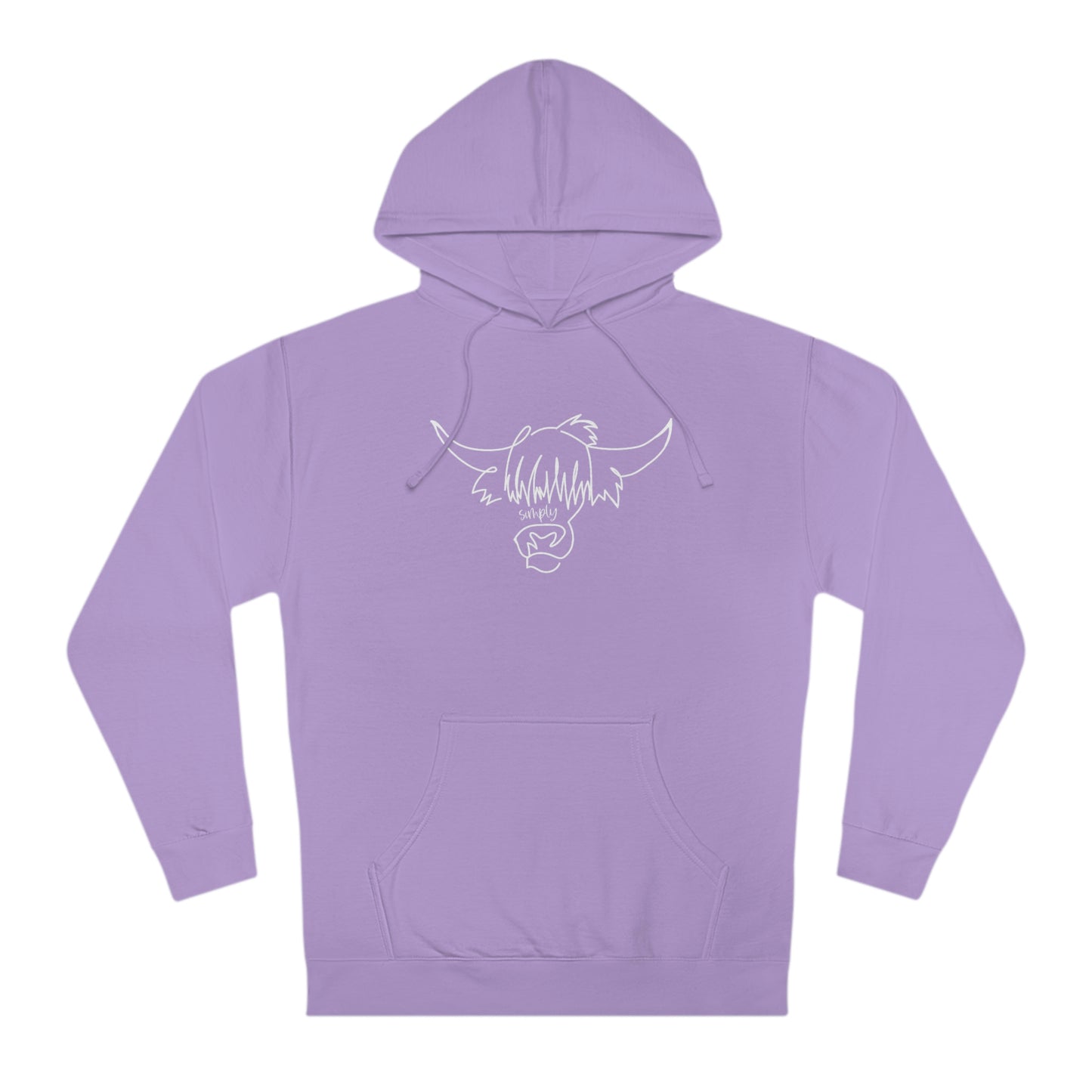 Simply Highland Cow Unisex Hooded Sweatshirt