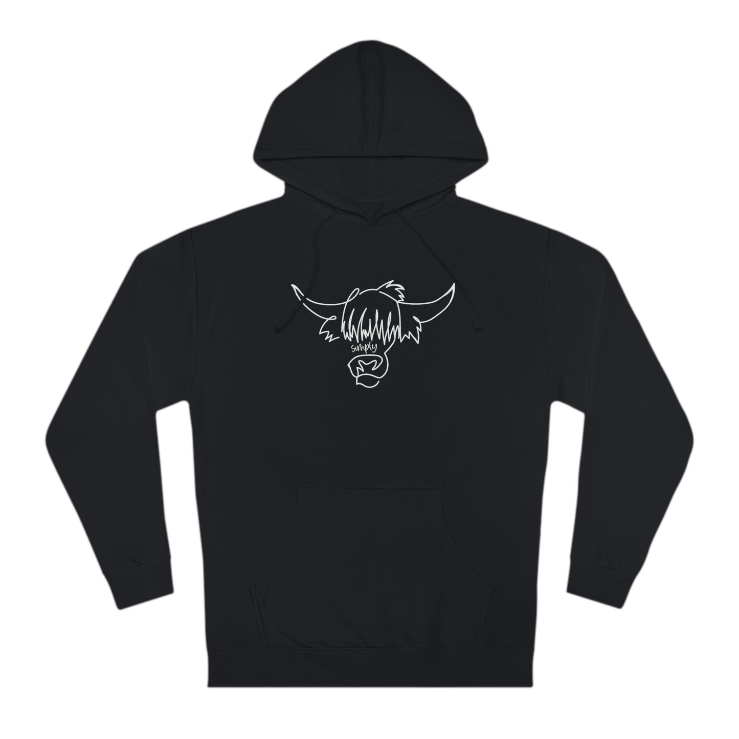 Simply Highland Cow Unisex Hooded Sweatshirt