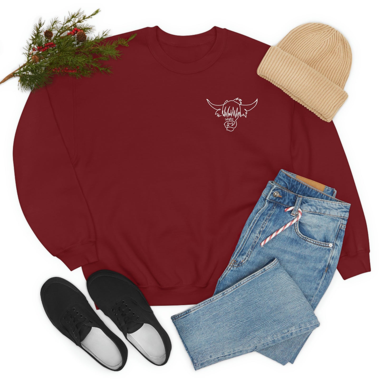 Simply Highland Cow Unisex Heavy Blend™ Crewneck Sweatshirt