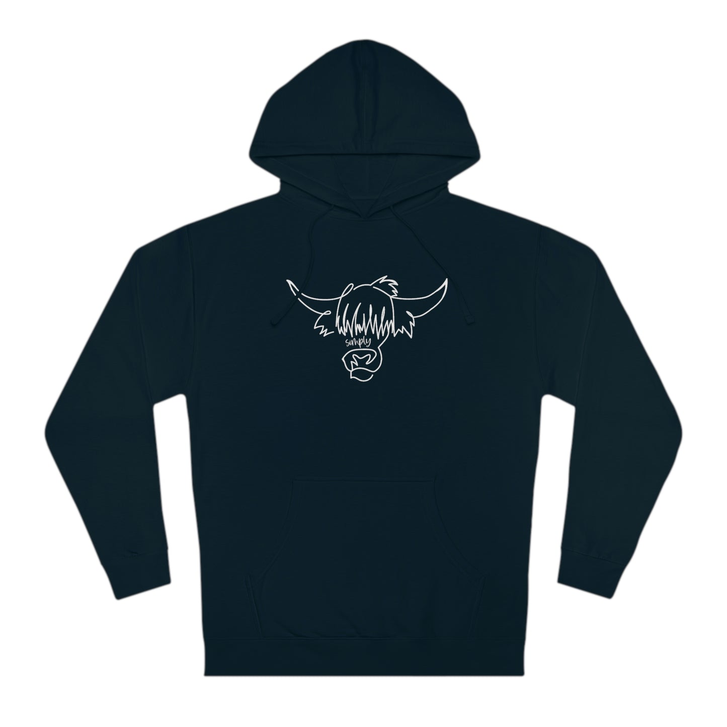 Simply Highland Cow Unisex Hooded Sweatshirt