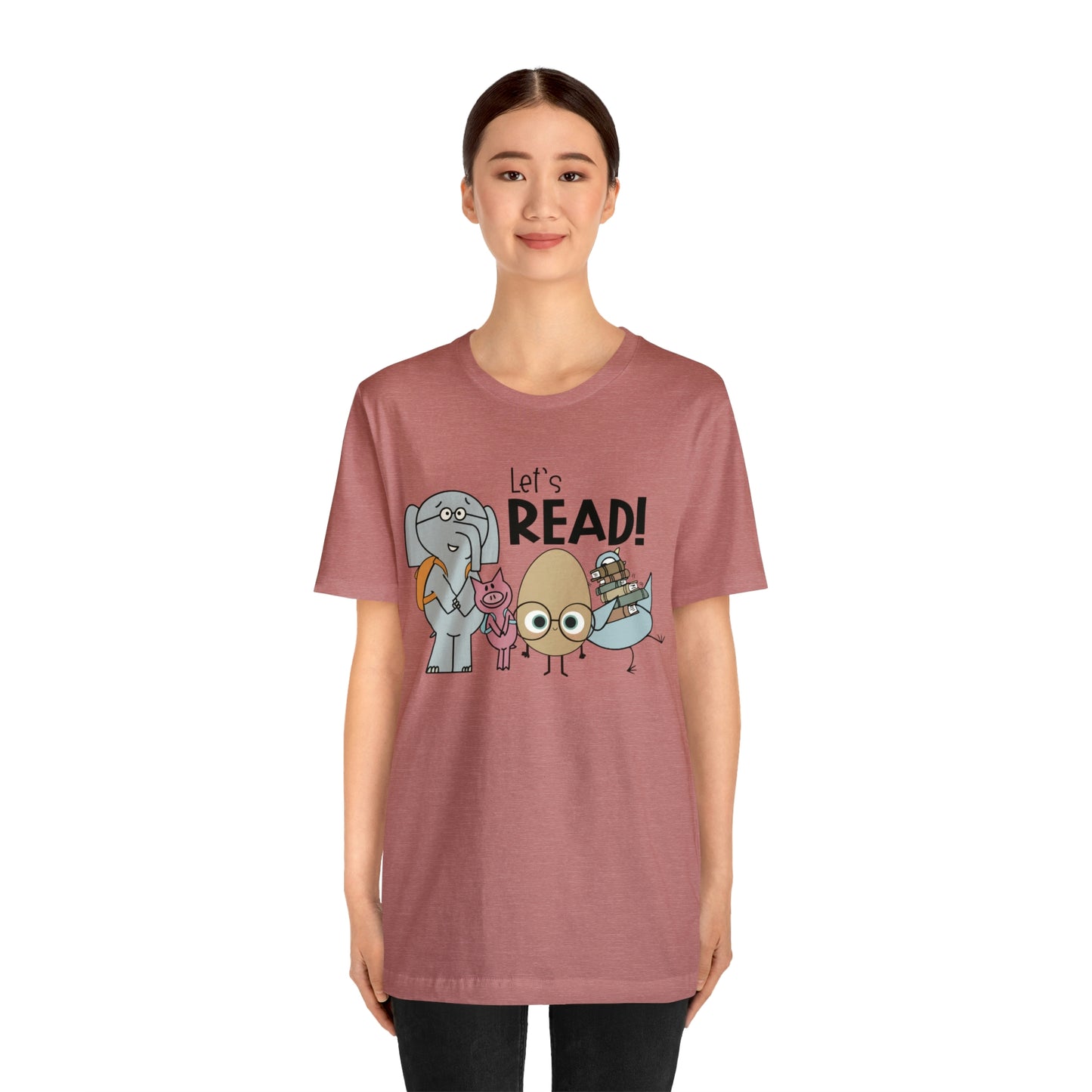 Lets Read Favorite picture book character teacher shirt Unisex Jersey Short Sleeve Tee