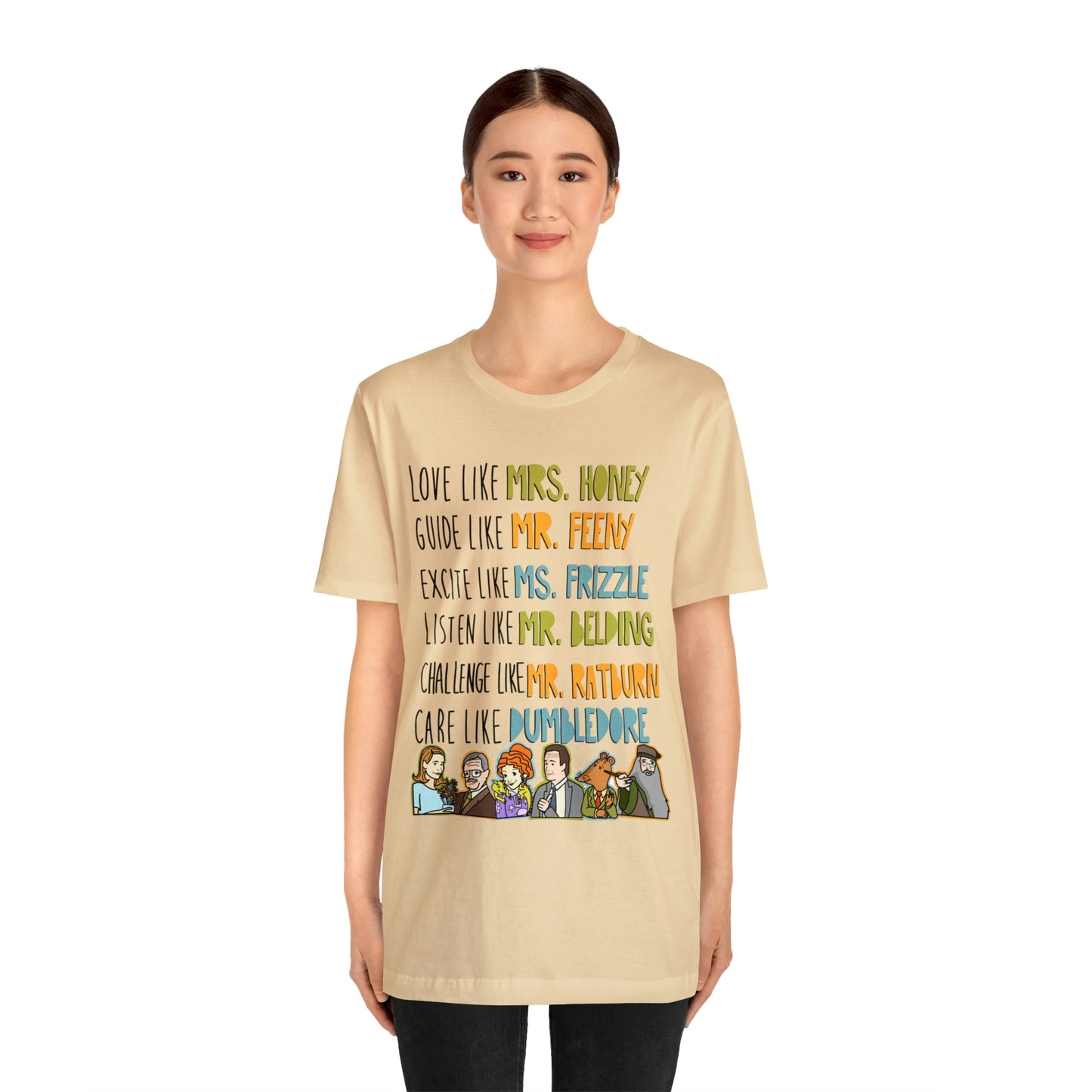 Love like miss honey favorite famous teacher shirt Unisex Jersey Short Sleeve Tee