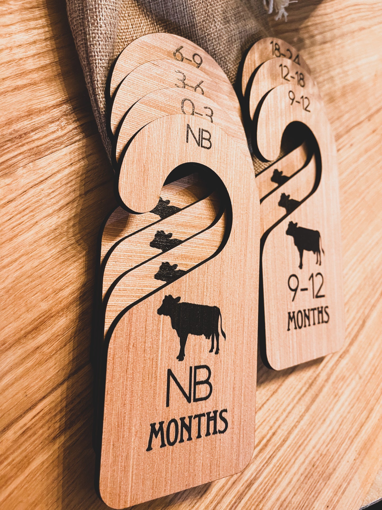 Cattle Ear Tag Baby Milestone cards + closet hangers + Announcement ; photo props; new born; babyshower gift Western Country