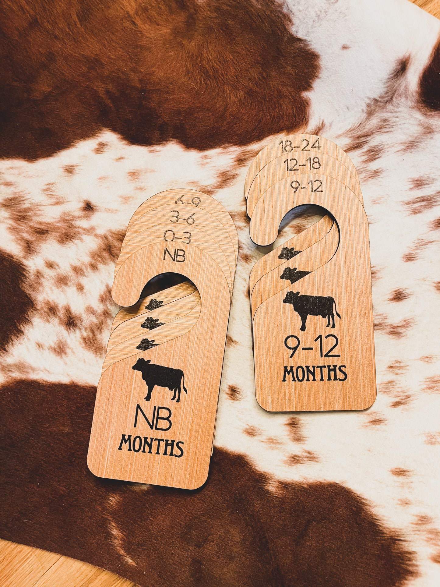 Cattle Ear Tag Baby Milestone cards + closet hangers + Announcement ; photo props; new born; babyshower gift Western Country
