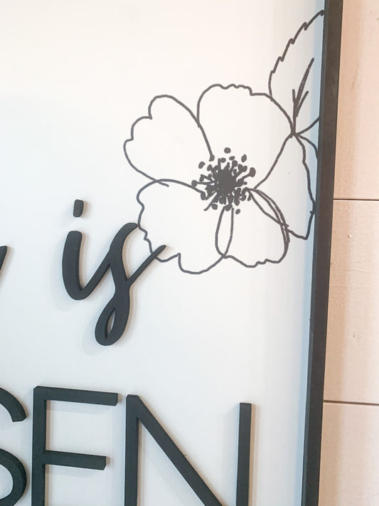 He Is Risen; Easter; Spring 3d raised letter