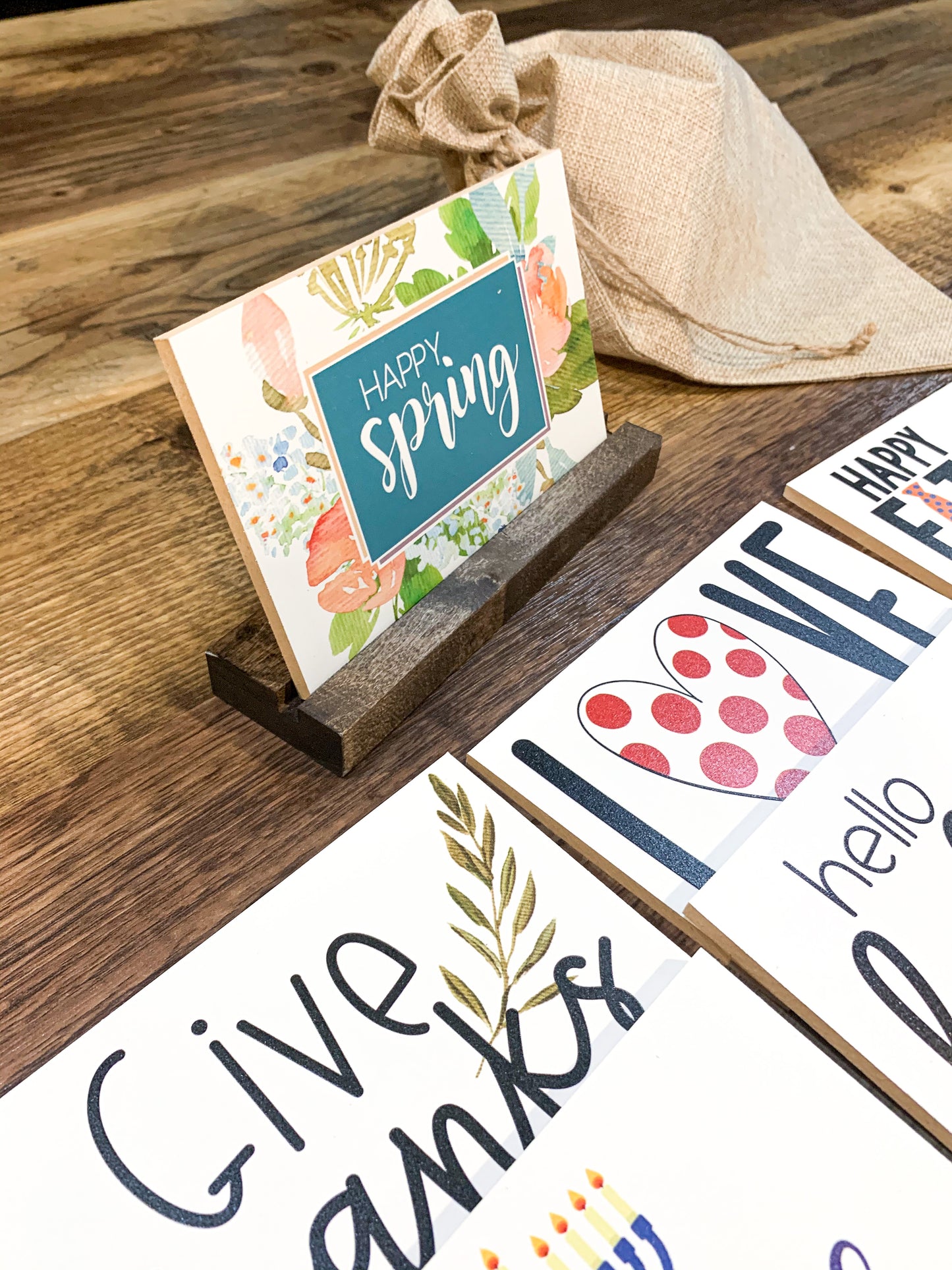 Seasonal Shelf Sitter bundle; Fall Signs; Removable Shelf Sitter; Holiday Sign; Christmas; Halloween