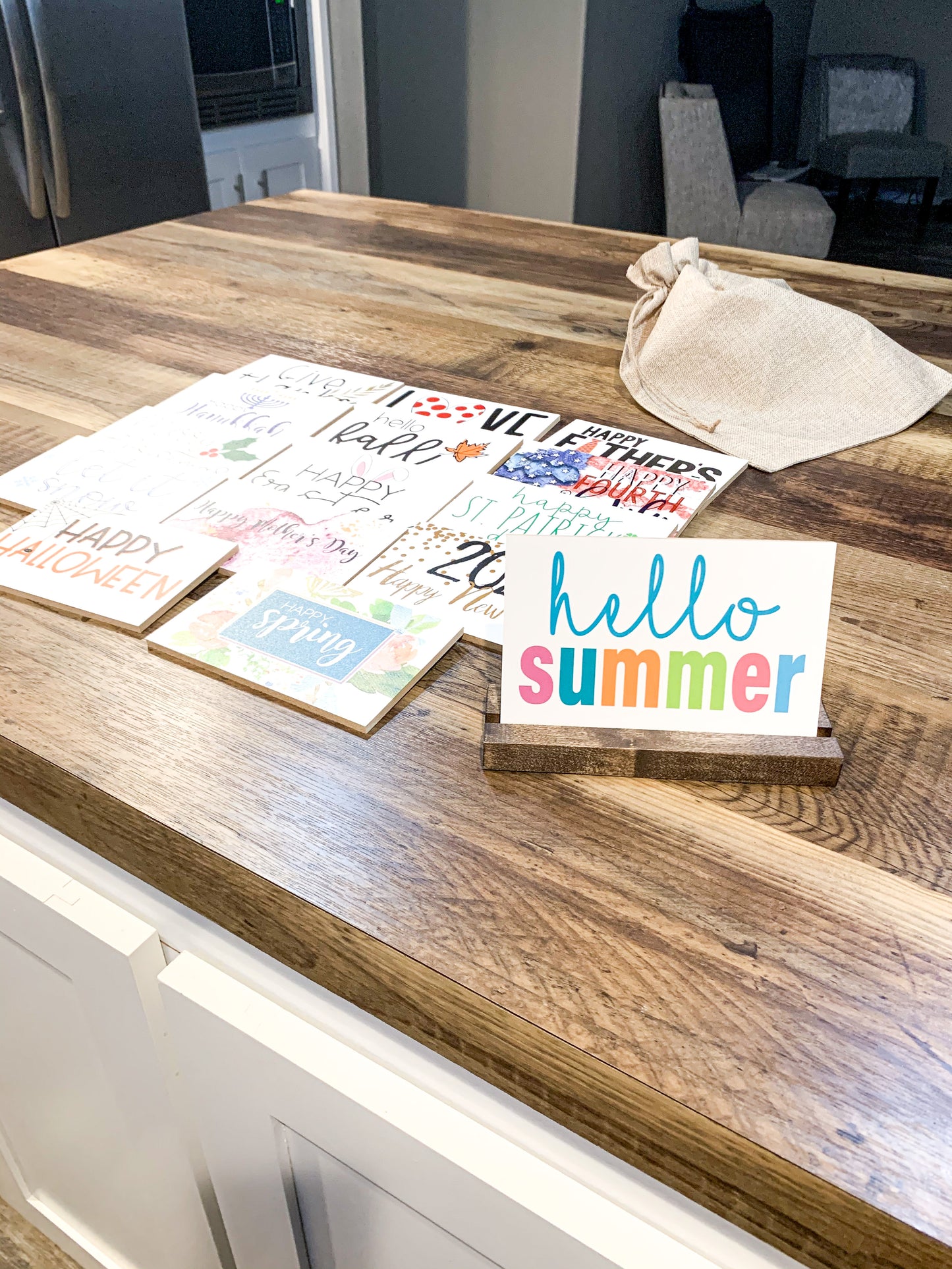 Seasonal Shelf Sitter bundle; Fall Signs; Removable Shelf Sitter; Holiday Sign; Christmas; Halloween