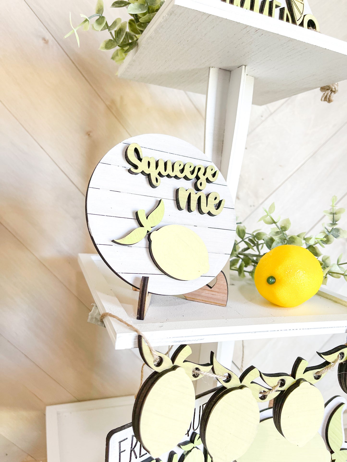 DIY Lemon Hello Summer Seasonal Tiered Tray