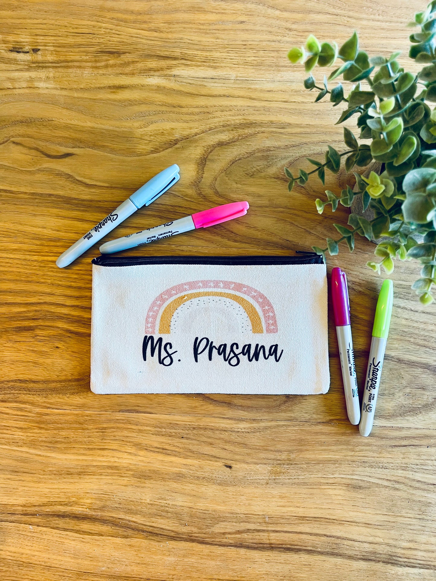 Your Custom Personalized Teacher Zipper Pouch; Pencil Bag; # teacher tools; Makeup Bag; Essential Oil