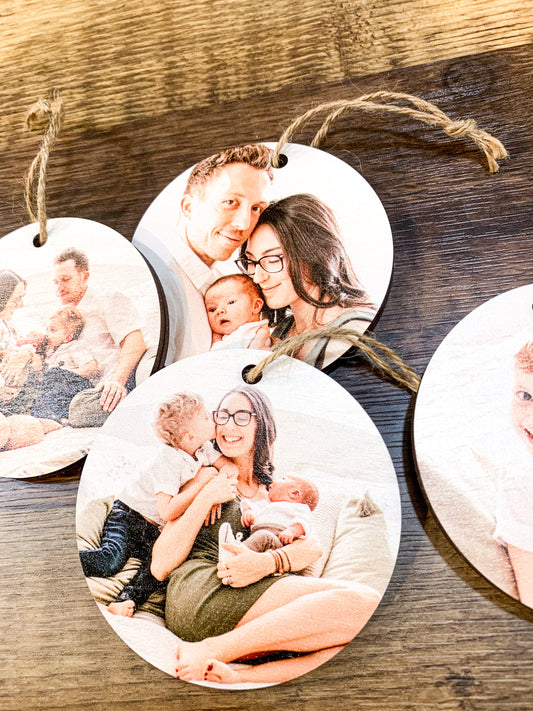 Photo acrylic Ornament ; Holiday; Christmas; Gift