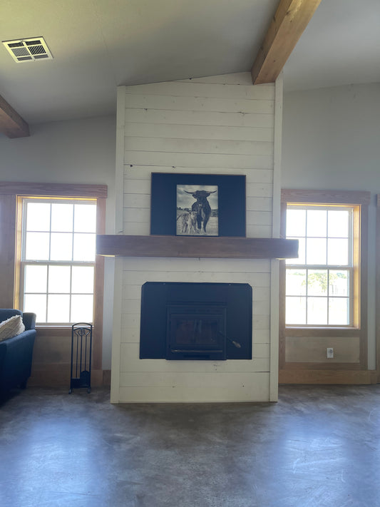 Maggie and Calf wood sign