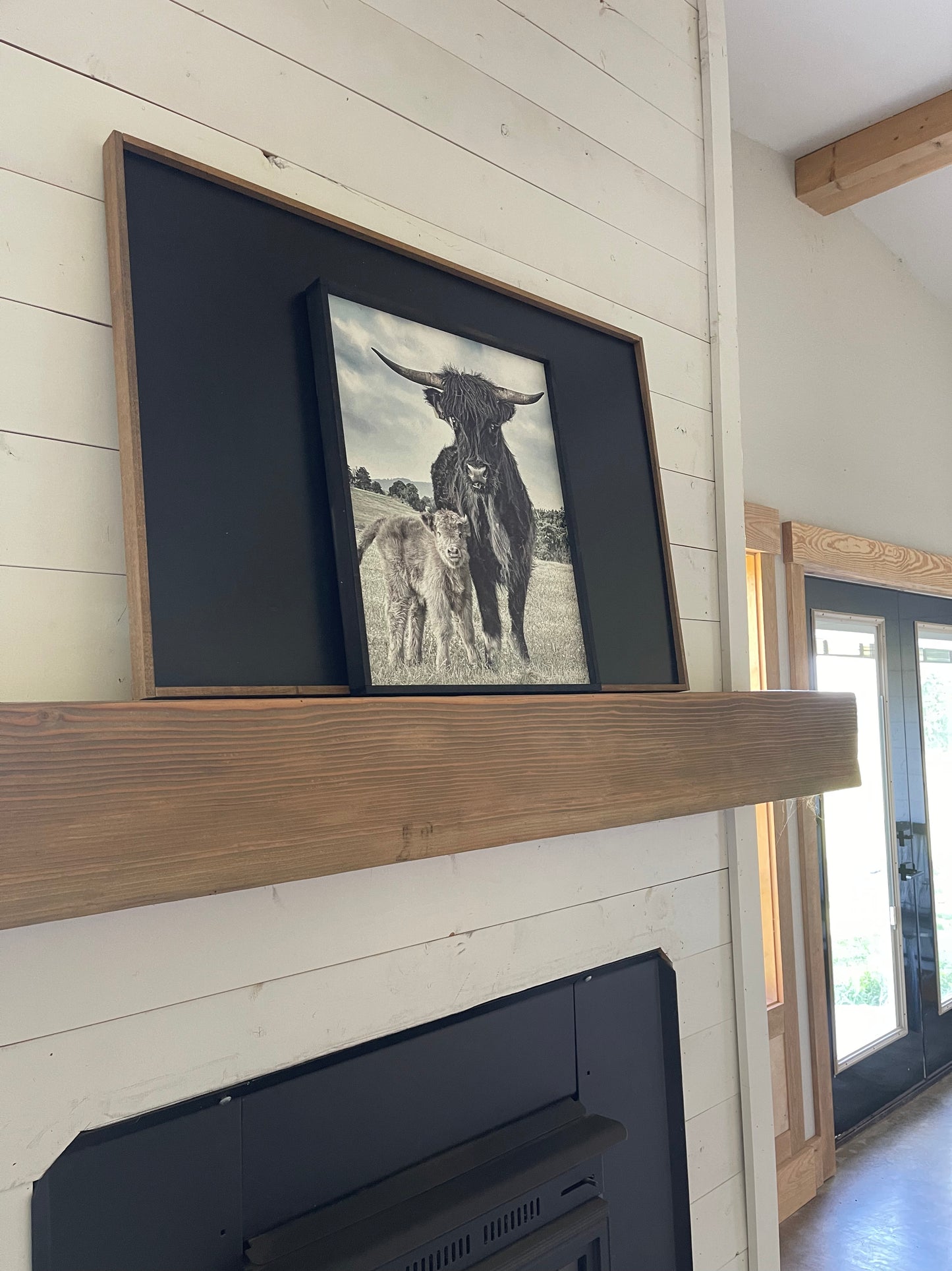 Maggie and Calf wood sign
