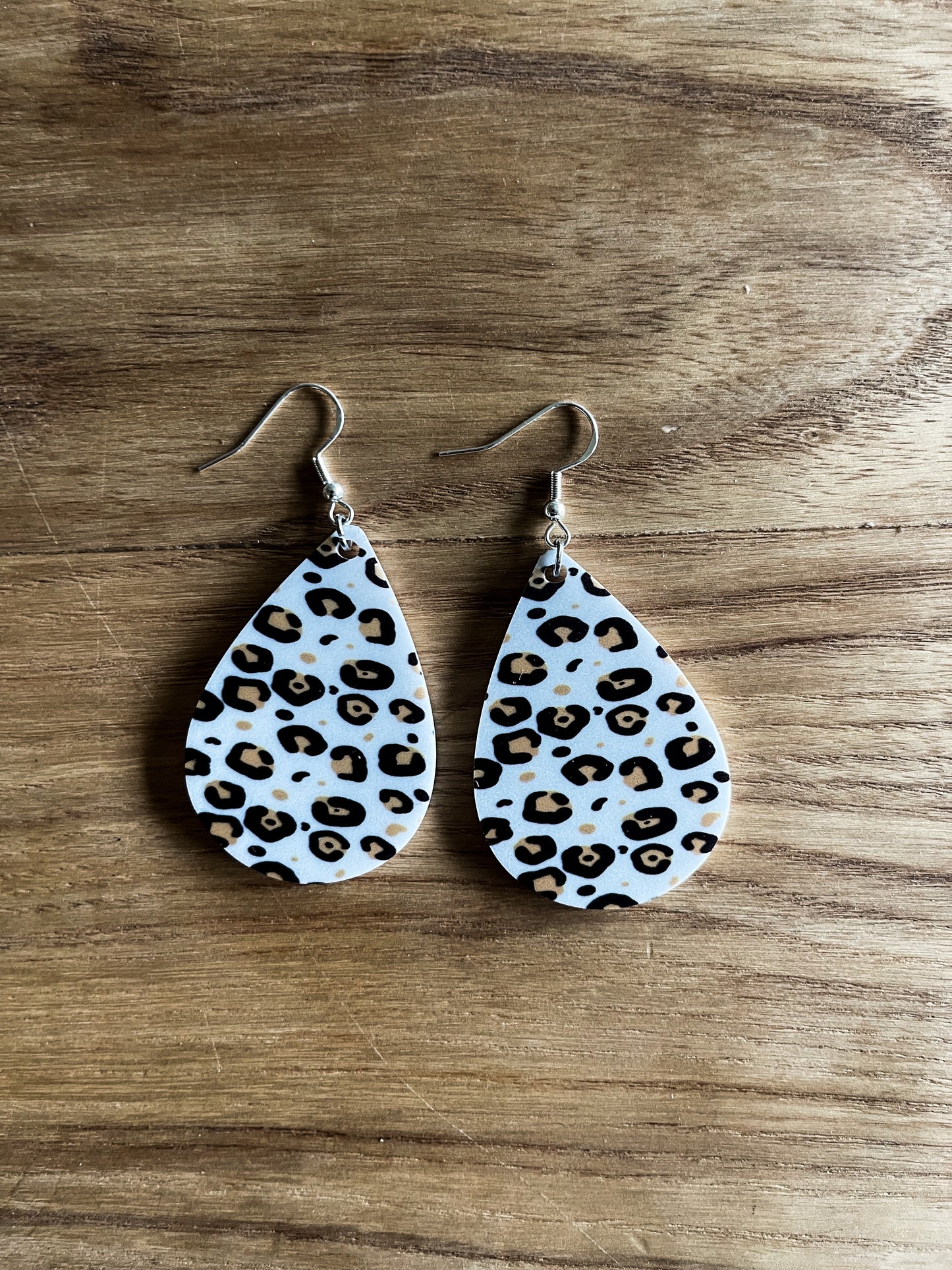 Leopard Acrylic Teardrop Earring