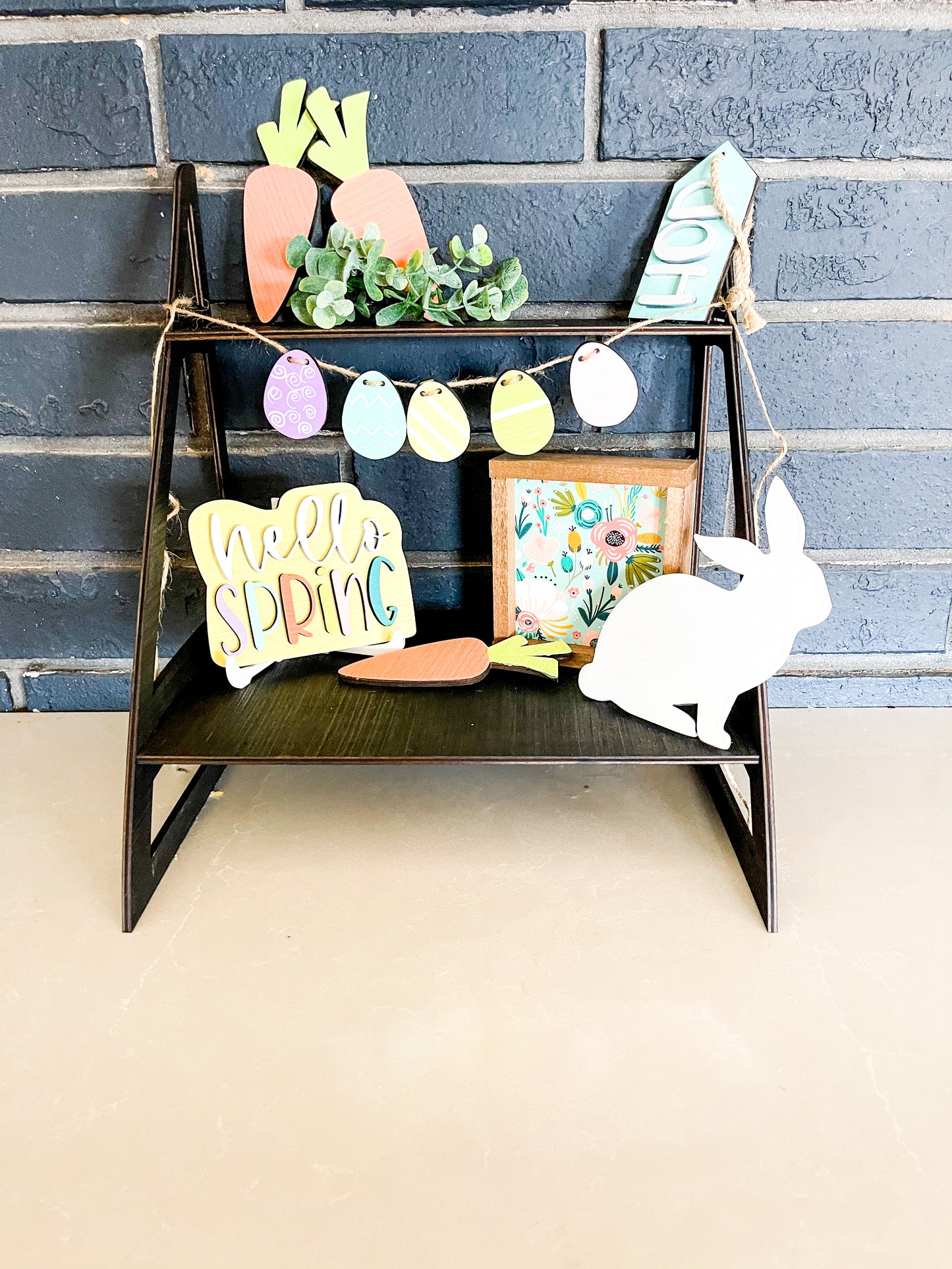 Easter Spring Farmhouse DIY Kit Seasonal Tiered Tray