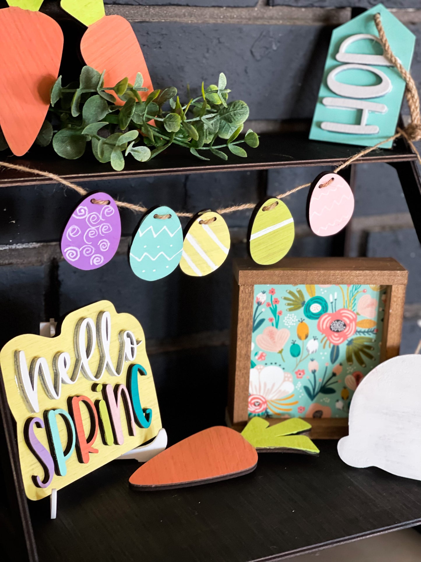 Easter Spring Farmhouse DIY Kit Seasonal Tiered Tray