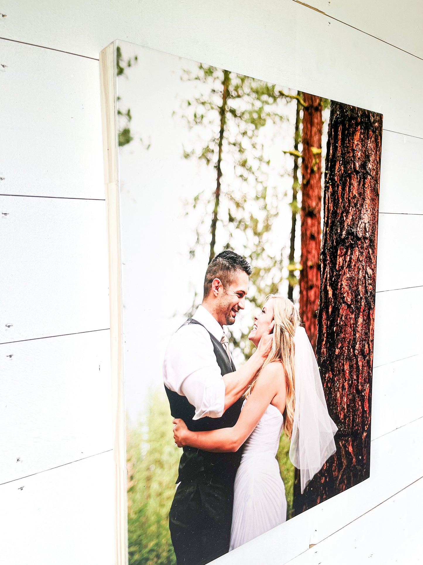 Your Personalized Custom Photos Printed on Wooden box, Family Engagement photo