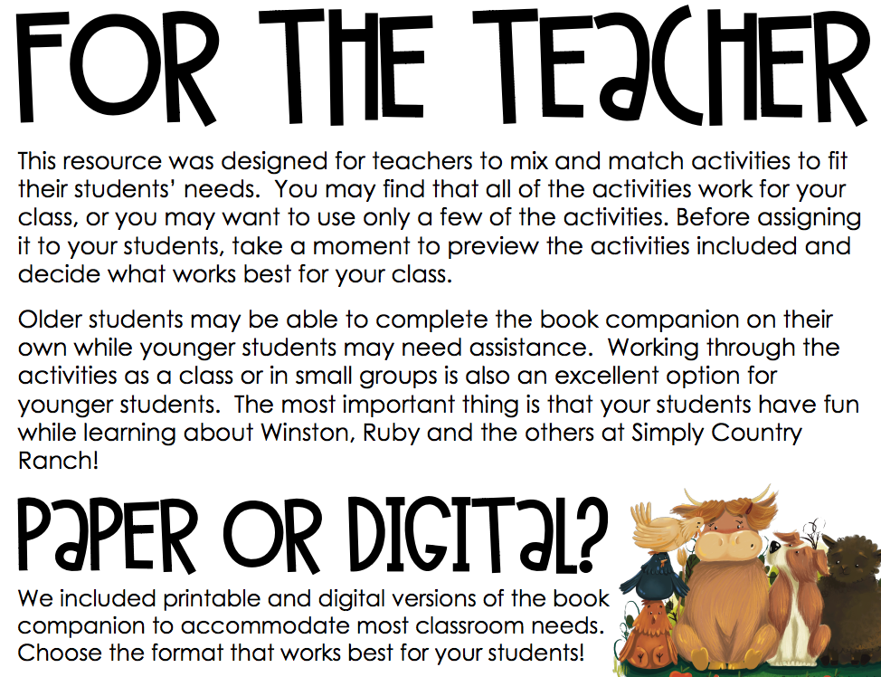 Winston and the Missing Apples Book Teaching Lesson Plans