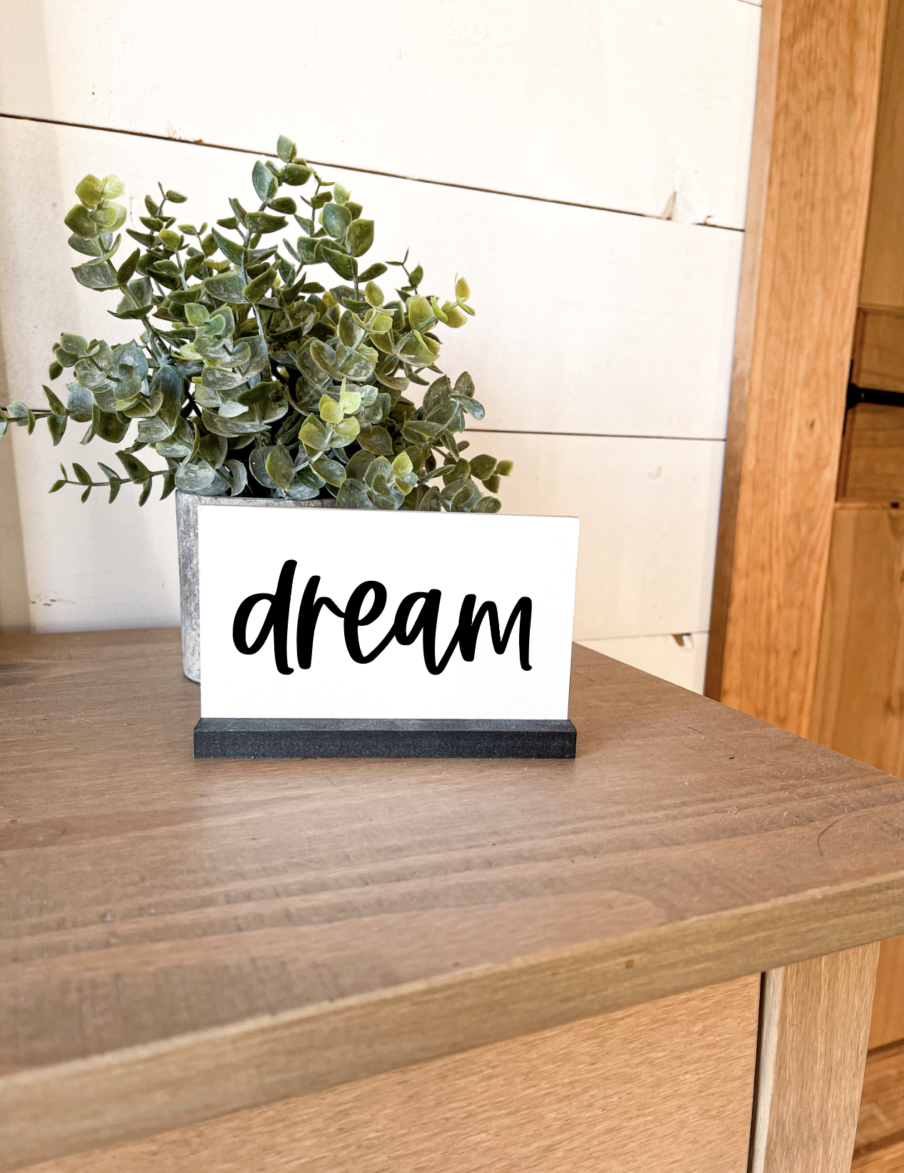 2025 Word on Wood; Shelf Sitter Removable Sign