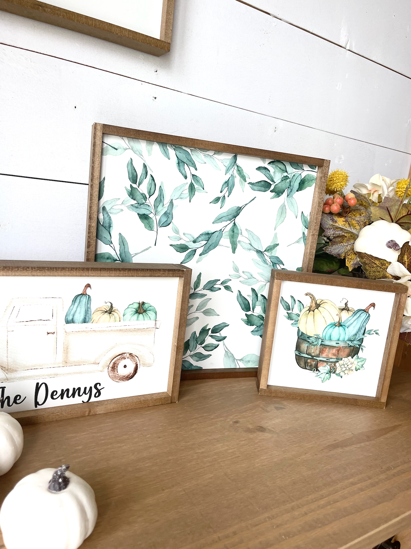 Watercolor Fall Collection Wood Sign