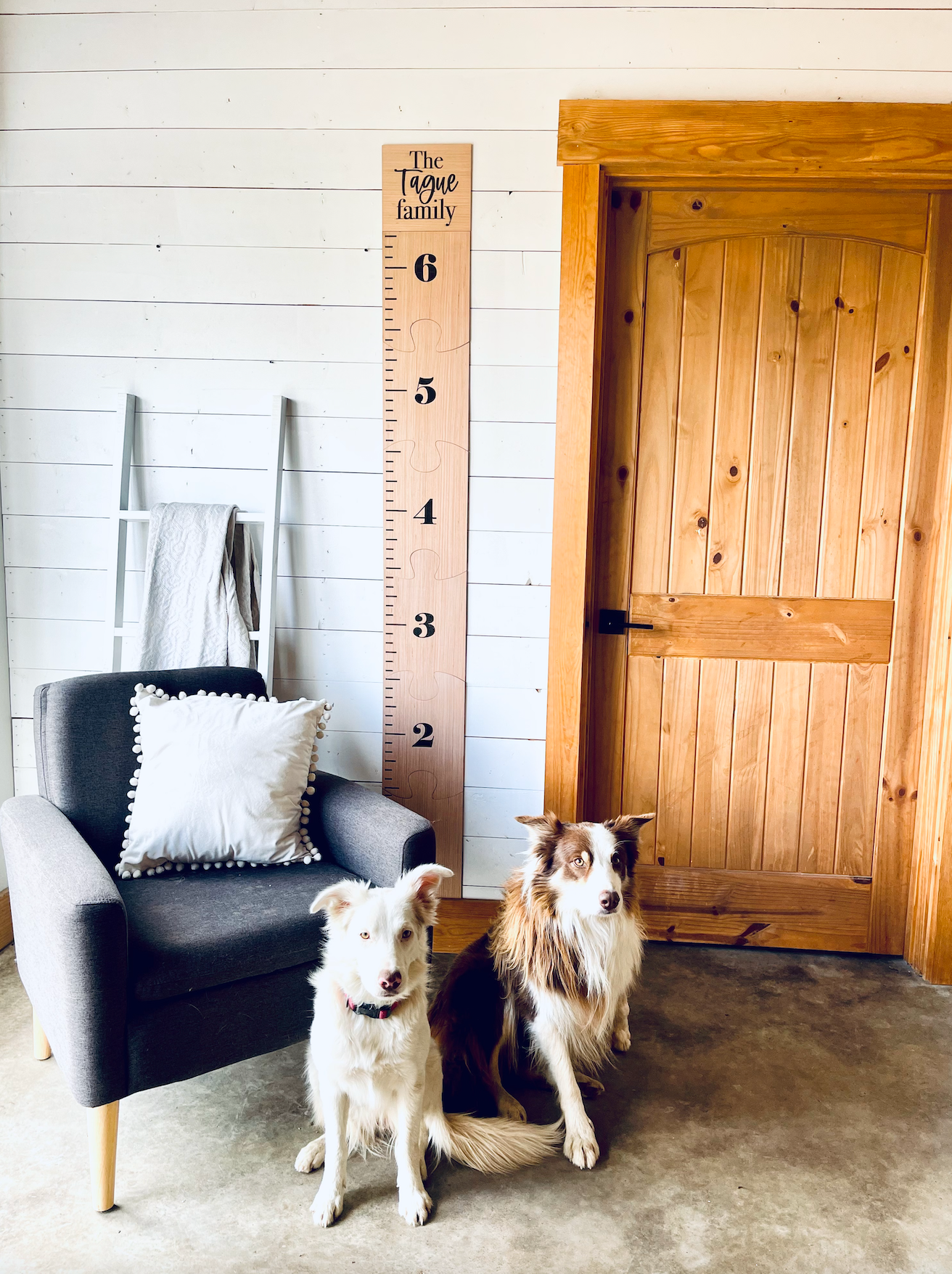 Personalized Custom Growth Chart Ruler Puzzle Playroom Decor Wood Growth Chart Nursery Signs Kids Baby Gift