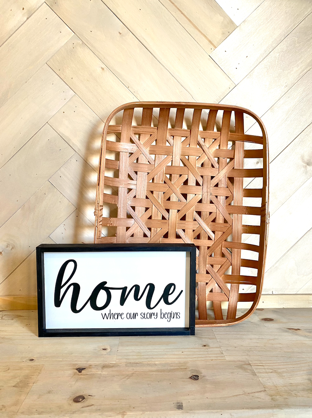 Home where our story begins family sign wood sign entry way sign livingroom sign hanging wall framed signs