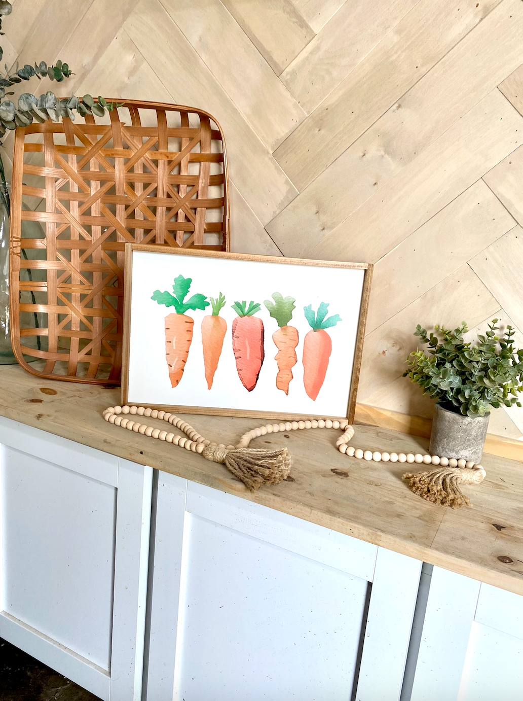 Carrots Easter wood sign new easter 23