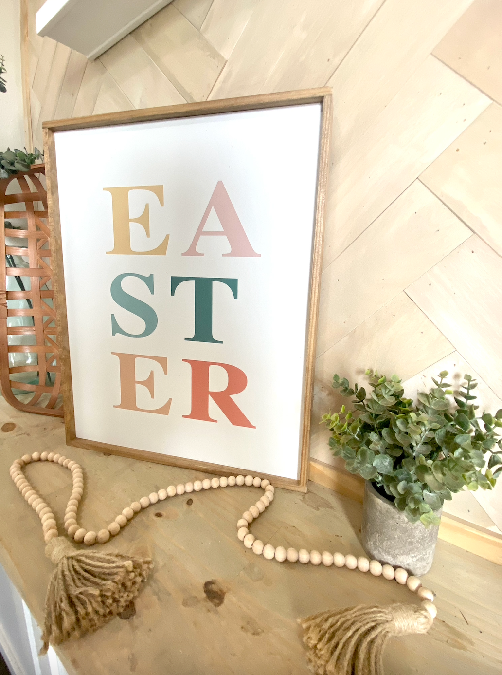 Easter wood sign new easter 23