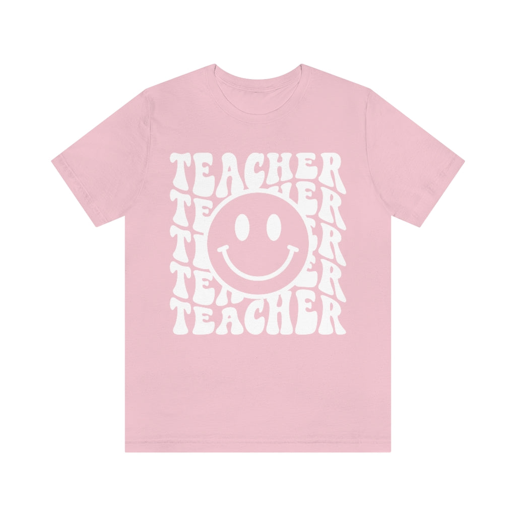 Groovy Teacher Retro Unisex Jersey Short Sleeve Tee