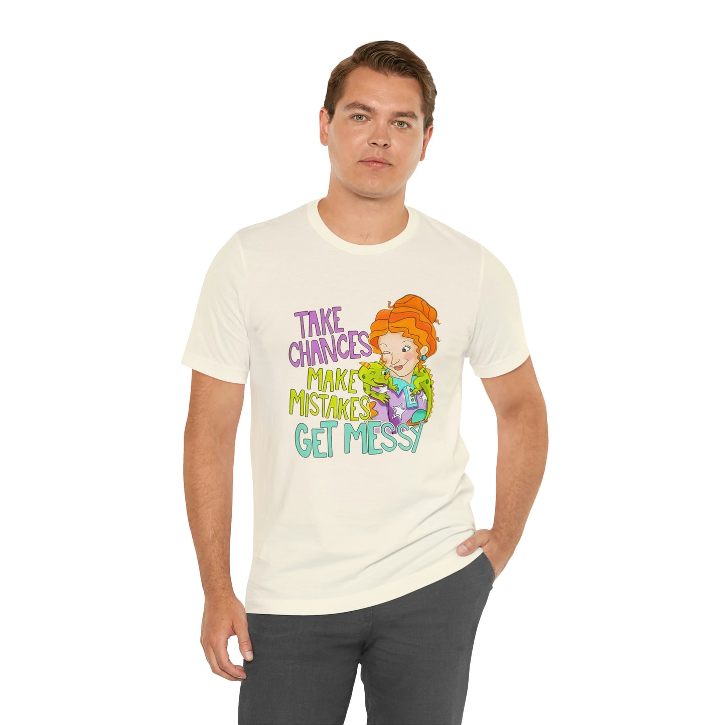 Take Chances ms Frizzle Science Classroom Teacher Shirt Unisex Jersey Short Sleeve Tee