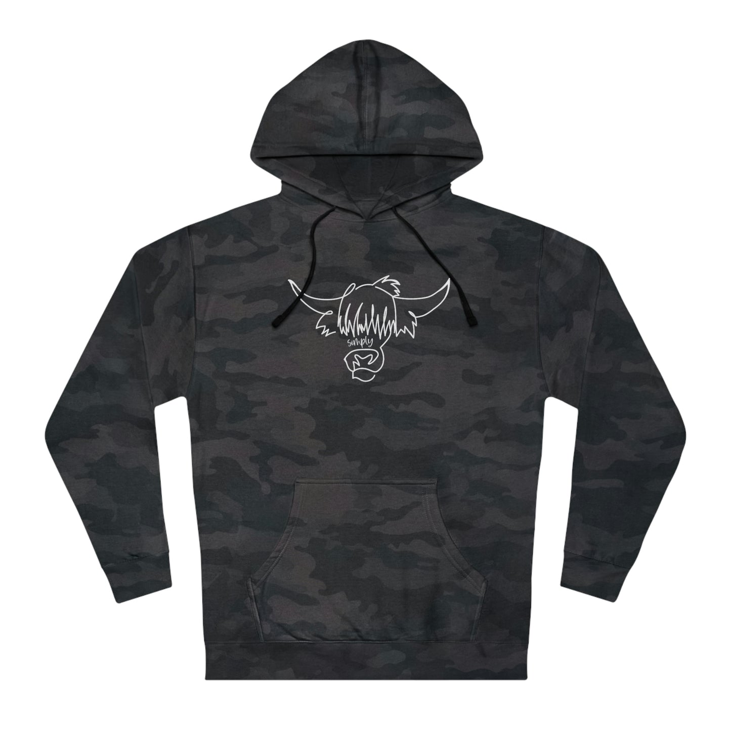 Simply Highland Cow Unisex Hooded Sweatshirt