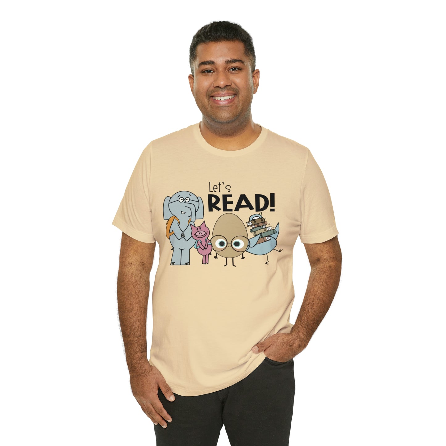 Lets Read Favorite picture book character teacher shirt Unisex Jersey Short Sleeve Tee