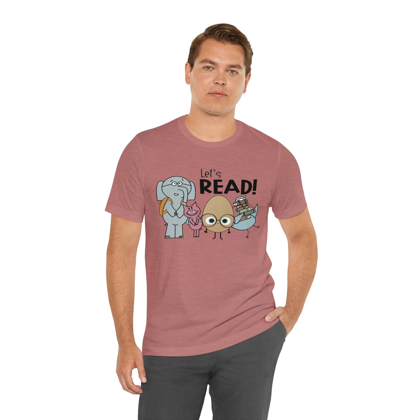 Lets Read Favorite picture book character teacher shirt Unisex Jersey Short Sleeve Tee