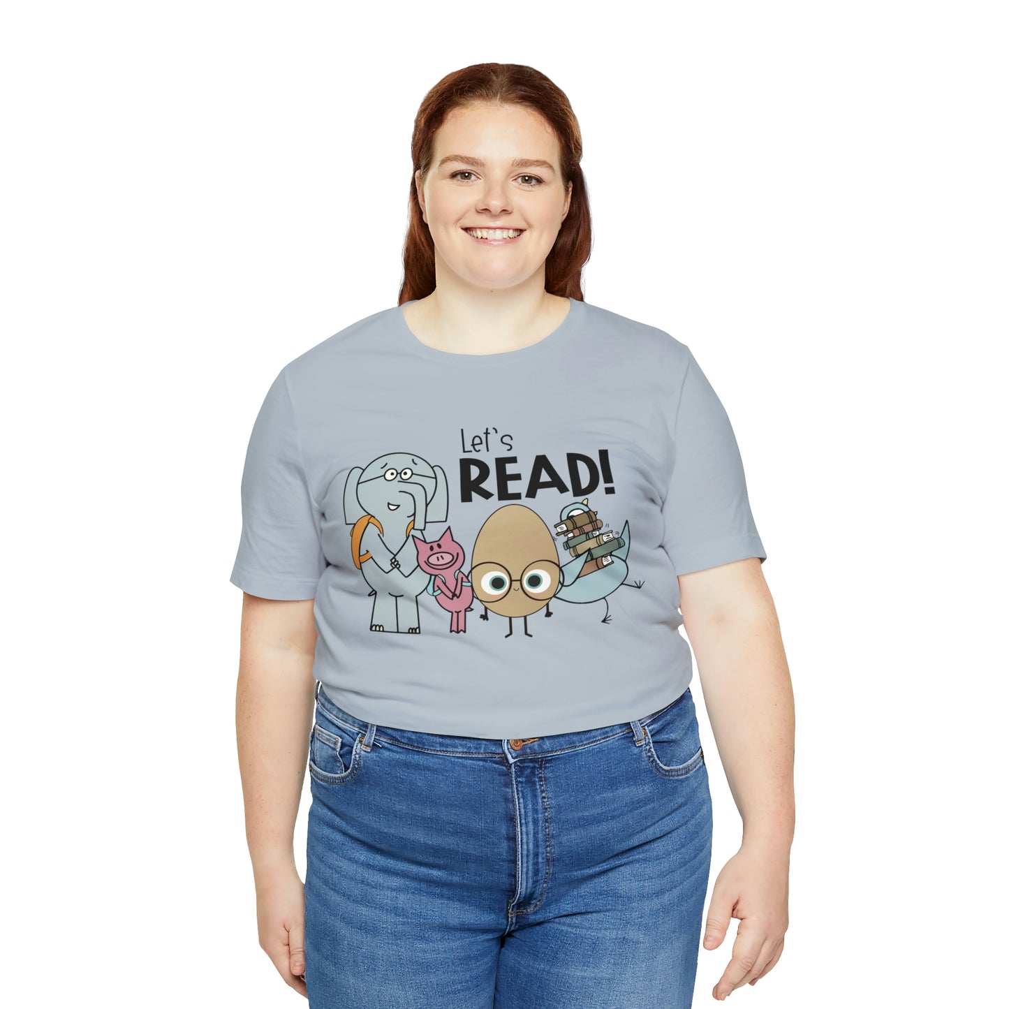 Lets Read Favorite picture book character teacher shirt Unisex Jersey Short Sleeve Tee