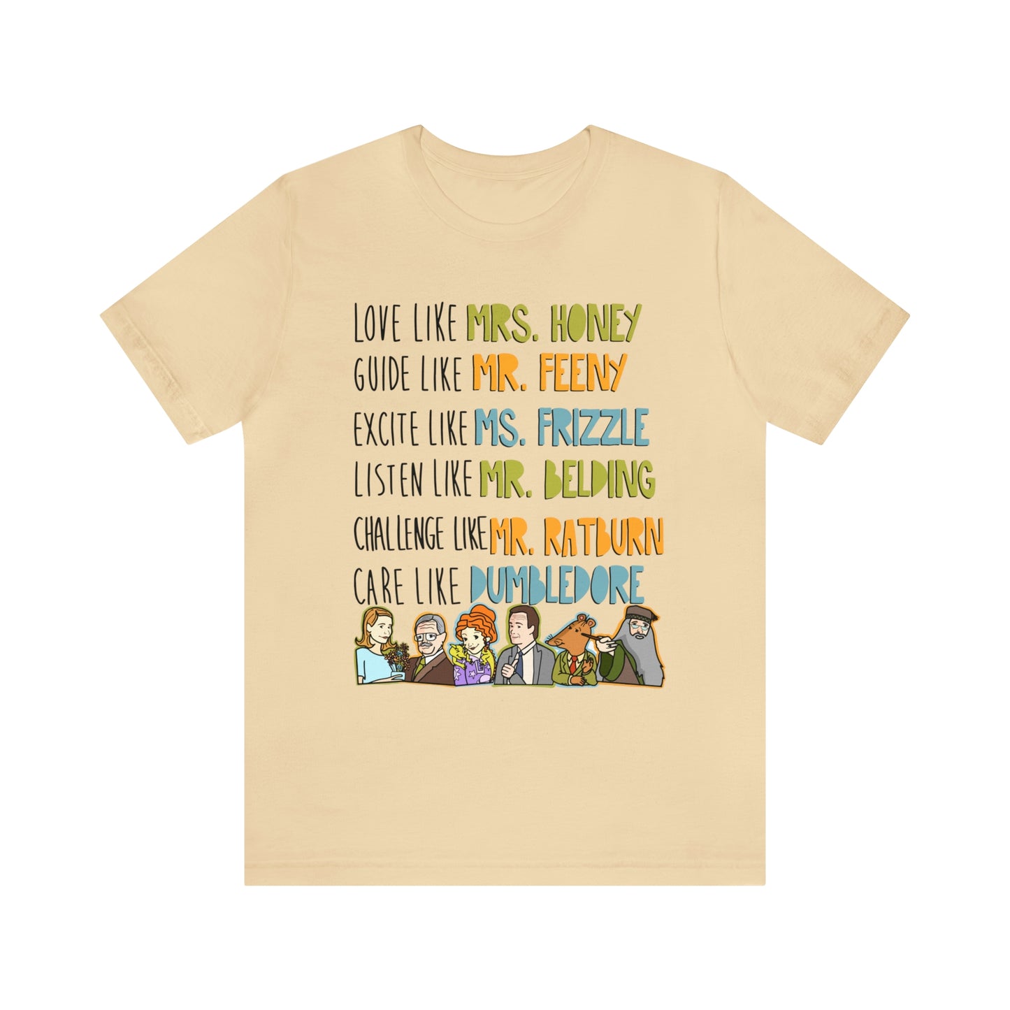 Love like miss honey favorite famous teacher shirt Unisex Jersey Short Sleeve Tee