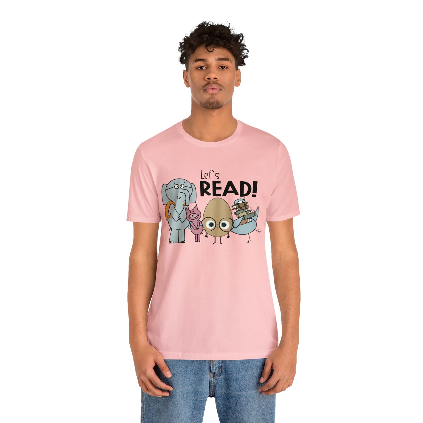Lets Read Favorite picture book character teacher shirt Unisex Jersey Short Sleeve Tee