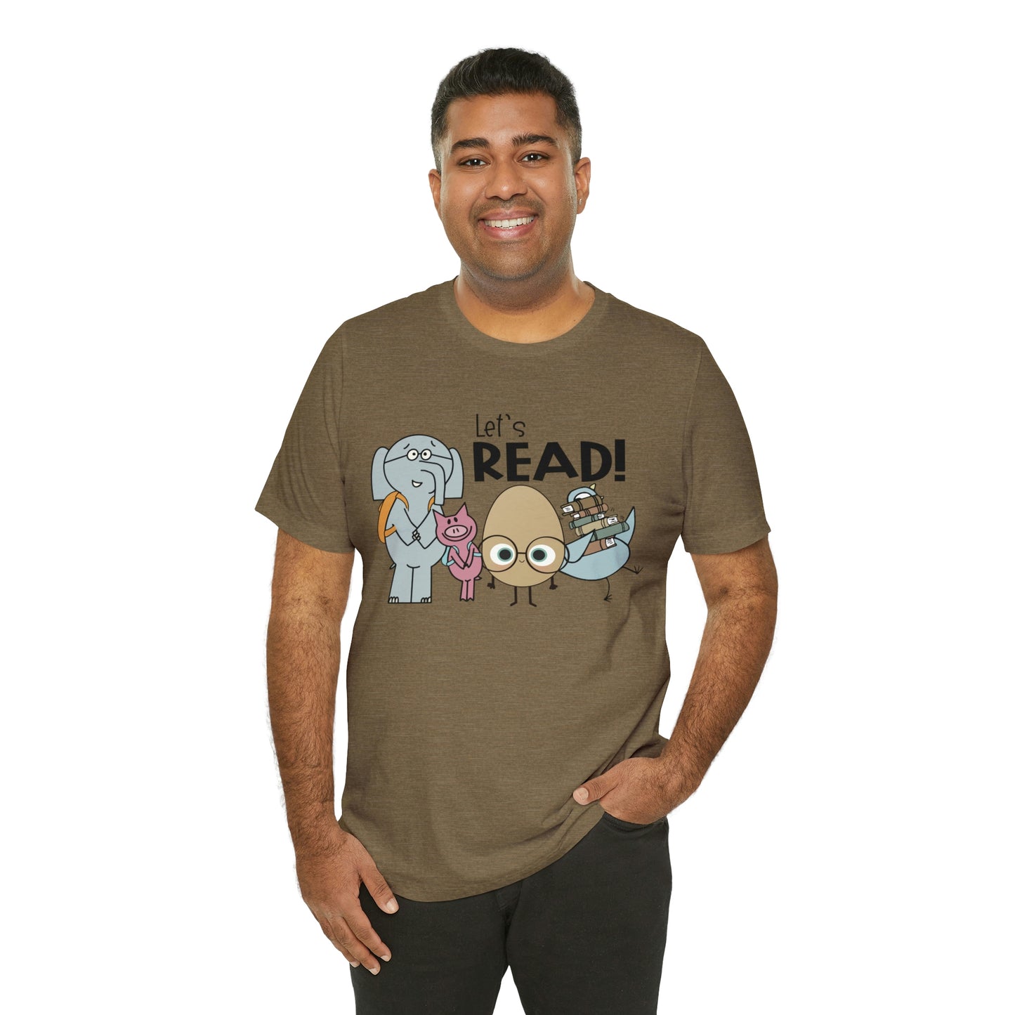 Lets Read Favorite picture book character teacher shirt Unisex Jersey Short Sleeve Tee