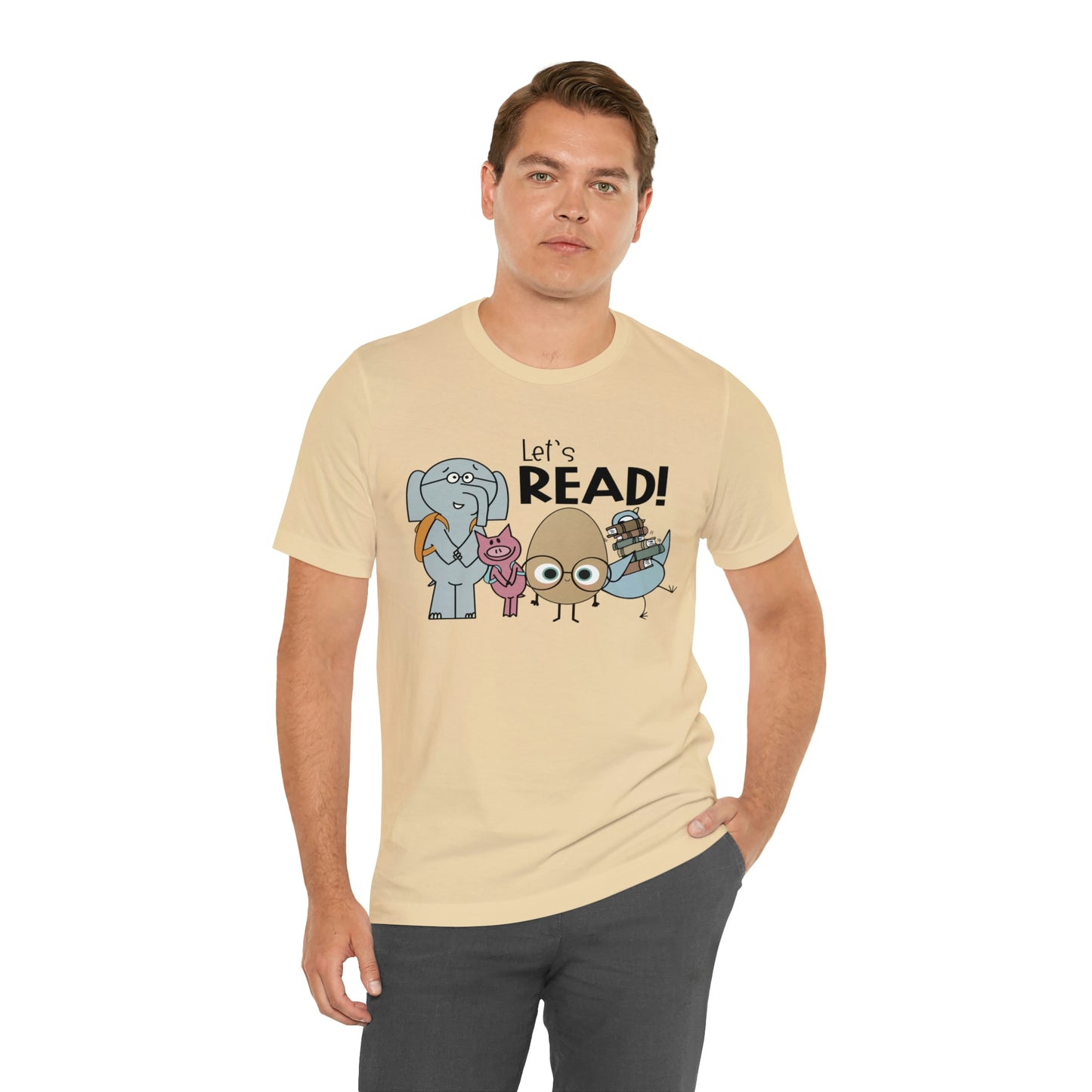 Lets Read Favorite picture book character teacher shirt Unisex Jersey Short Sleeve Tee