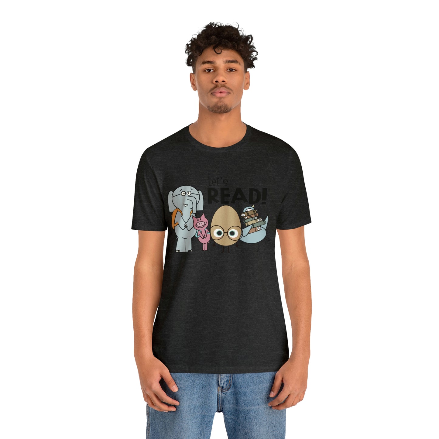 Lets Read Favorite picture book character teacher shirt Unisex Jersey Short Sleeve Tee