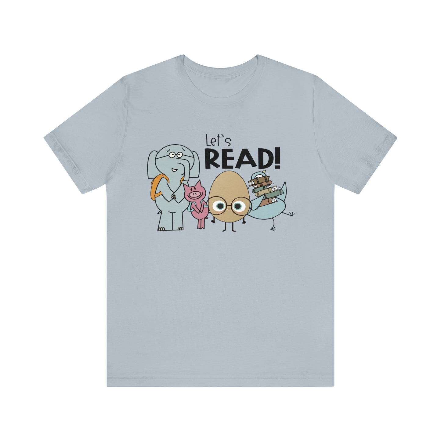 Lets Read Favorite picture book character teacher shirt Unisex Jersey Short Sleeve Tee