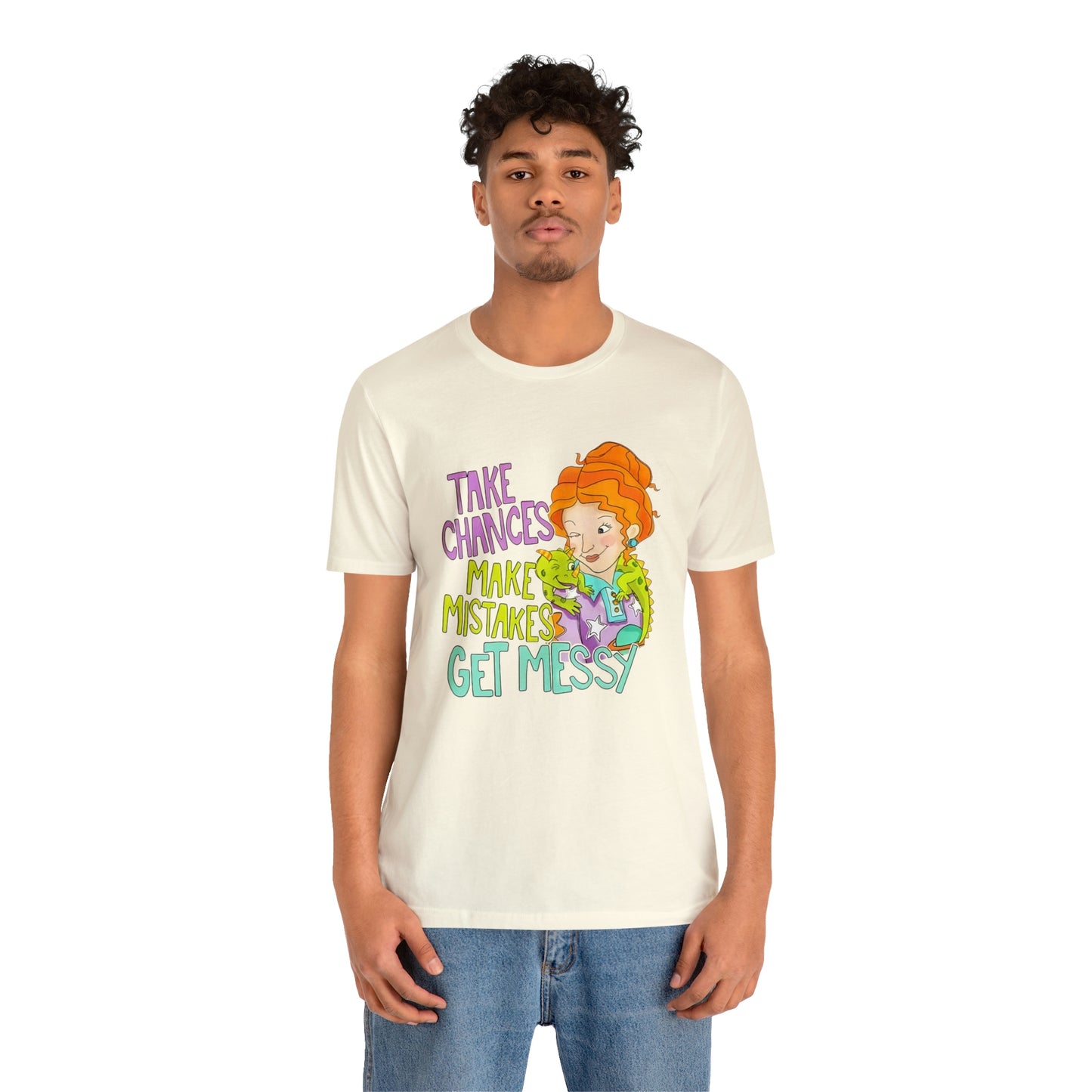 Take Chances ms Frizzle Science Classroom Teacher Shirt Unisex Jersey Short Sleeve Tee