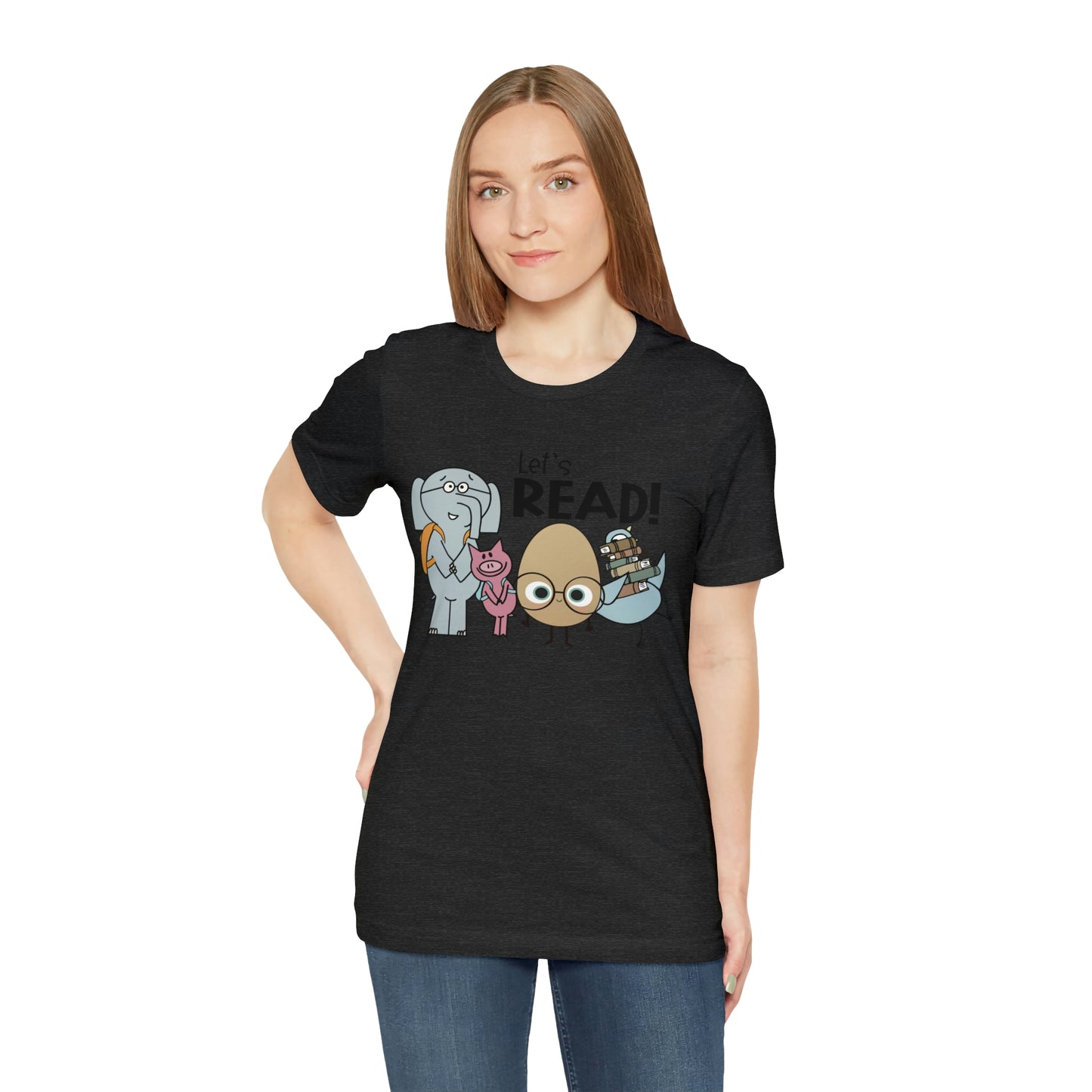 Lets Read Favorite picture book character teacher shirt Unisex Jersey Short Sleeve Tee
