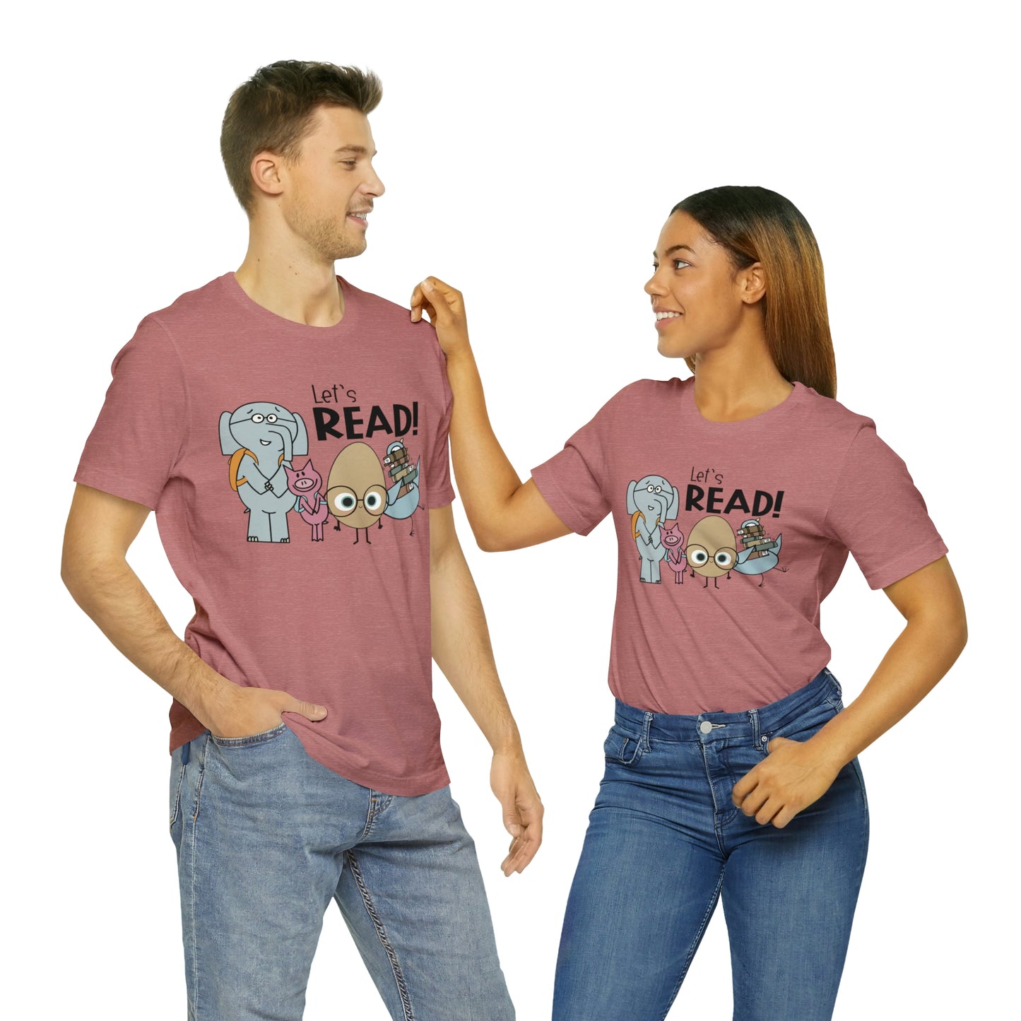 Lets Read Favorite picture book character teacher shirt Unisex Jersey Short Sleeve Tee