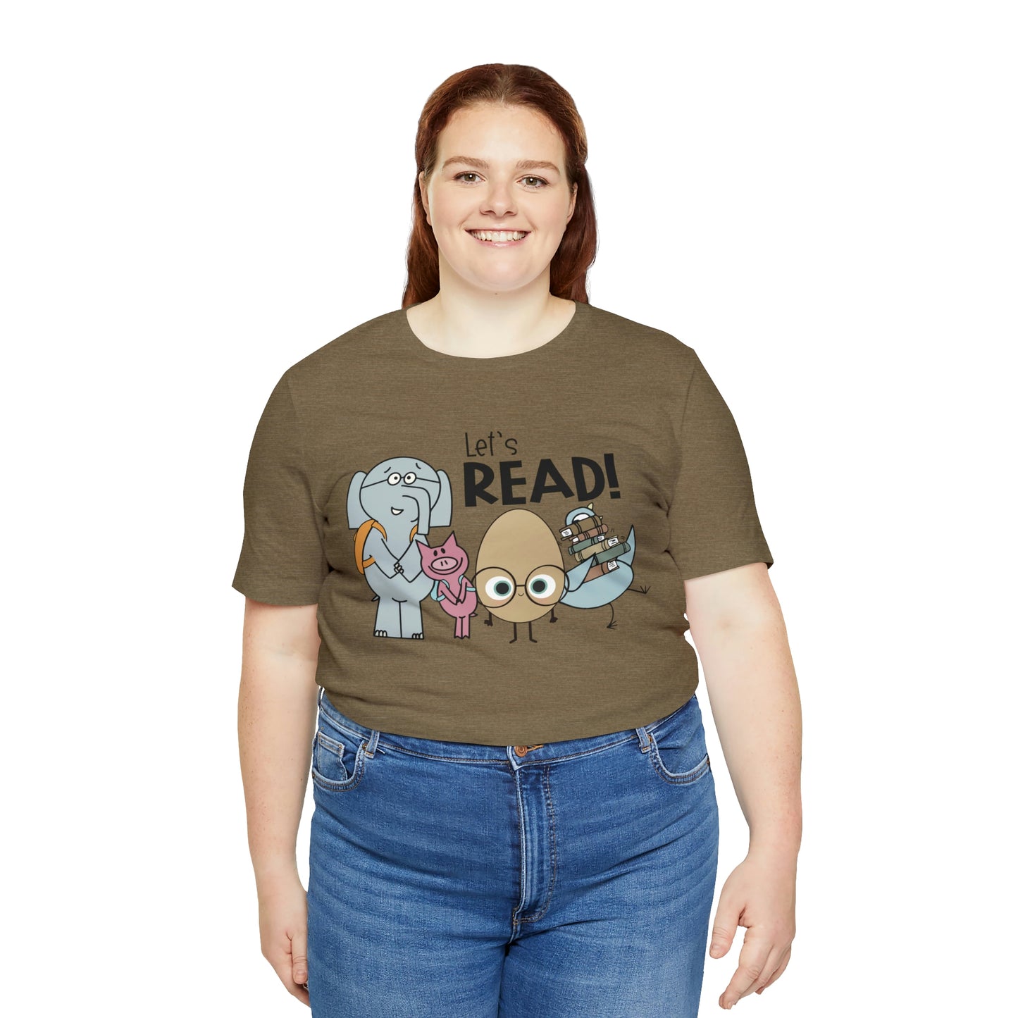 Lets Read Favorite picture book character teacher shirt Unisex Jersey Short Sleeve Tee