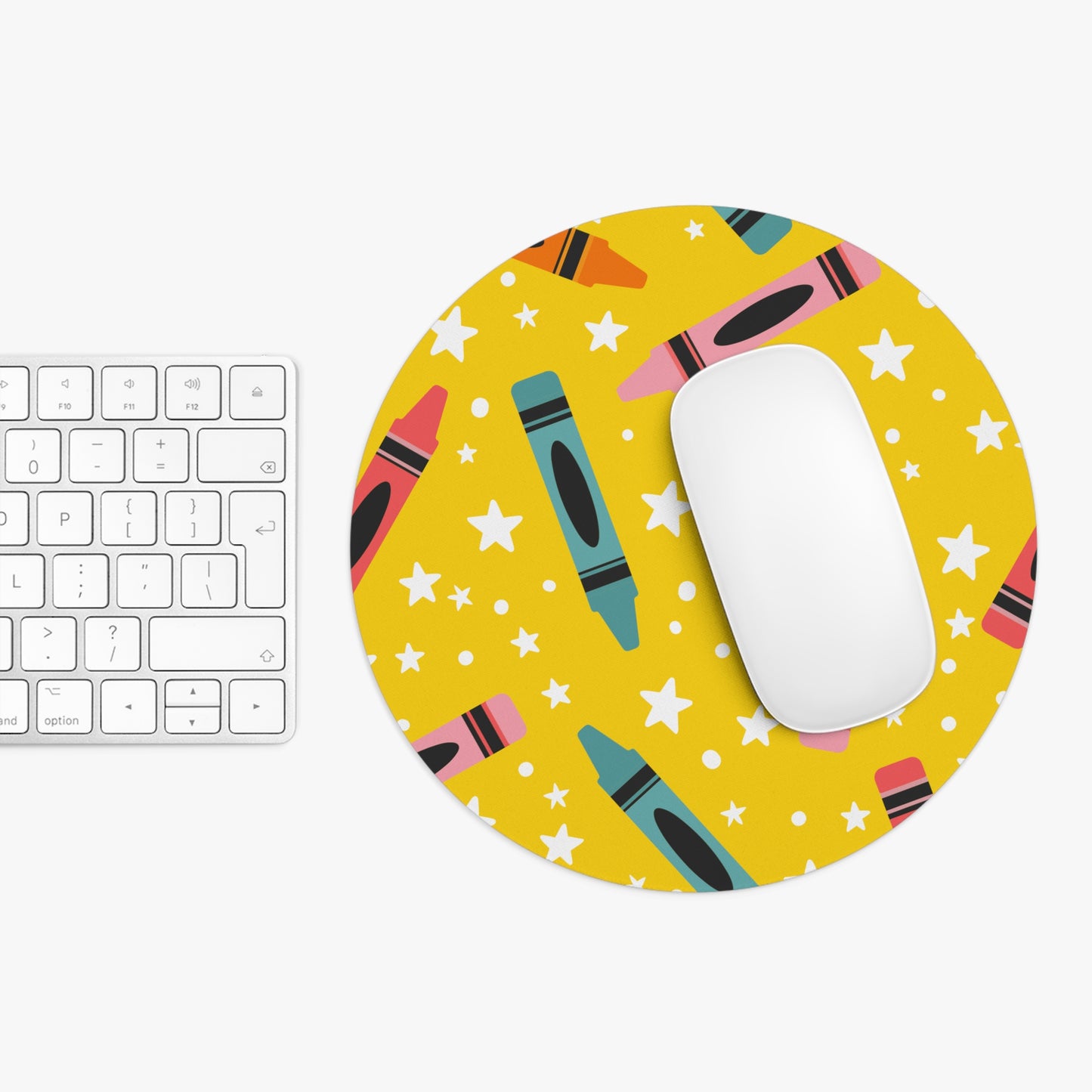 yellow crayon Mouse Pad