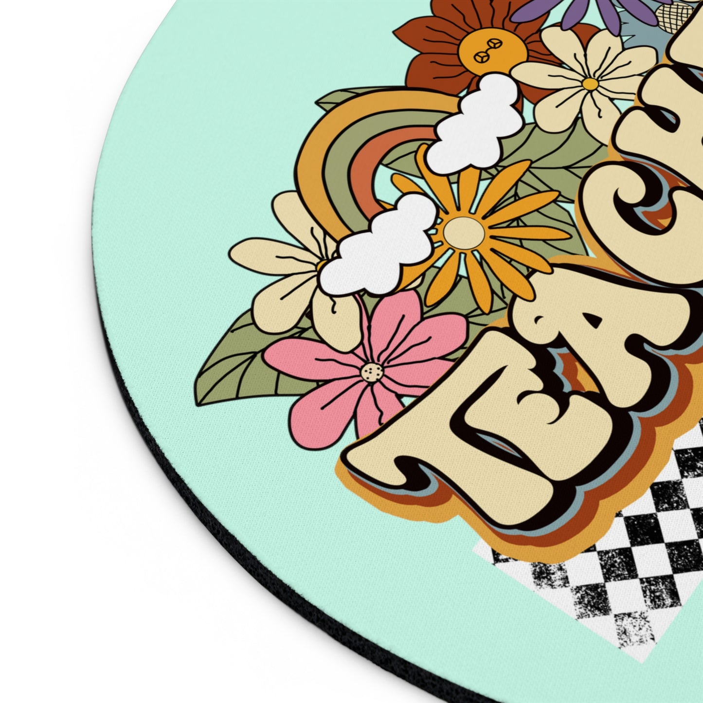 Retro Groovy Teacher Mouse Pad