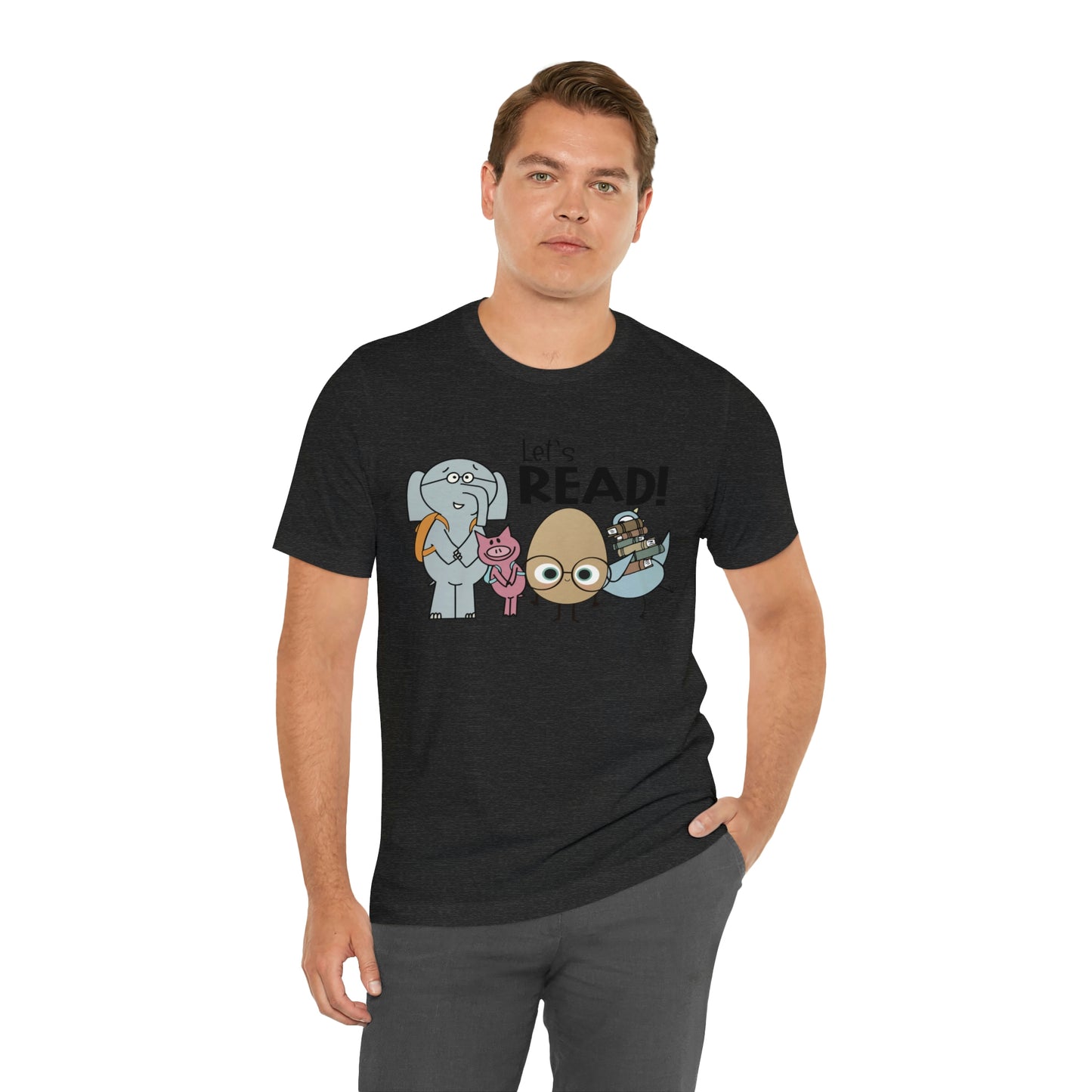 Lets Read Favorite picture book character teacher shirt Unisex Jersey Short Sleeve Tee