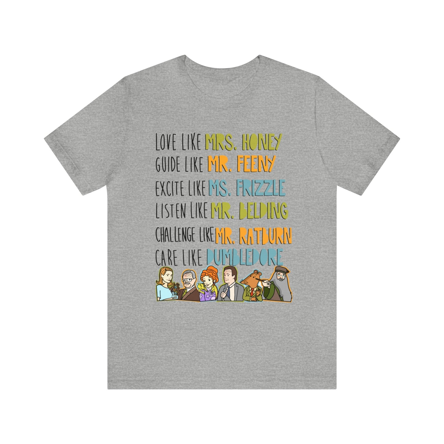 Love like miss honey favorite famous teacher shirt Unisex Jersey Short Sleeve Tee
