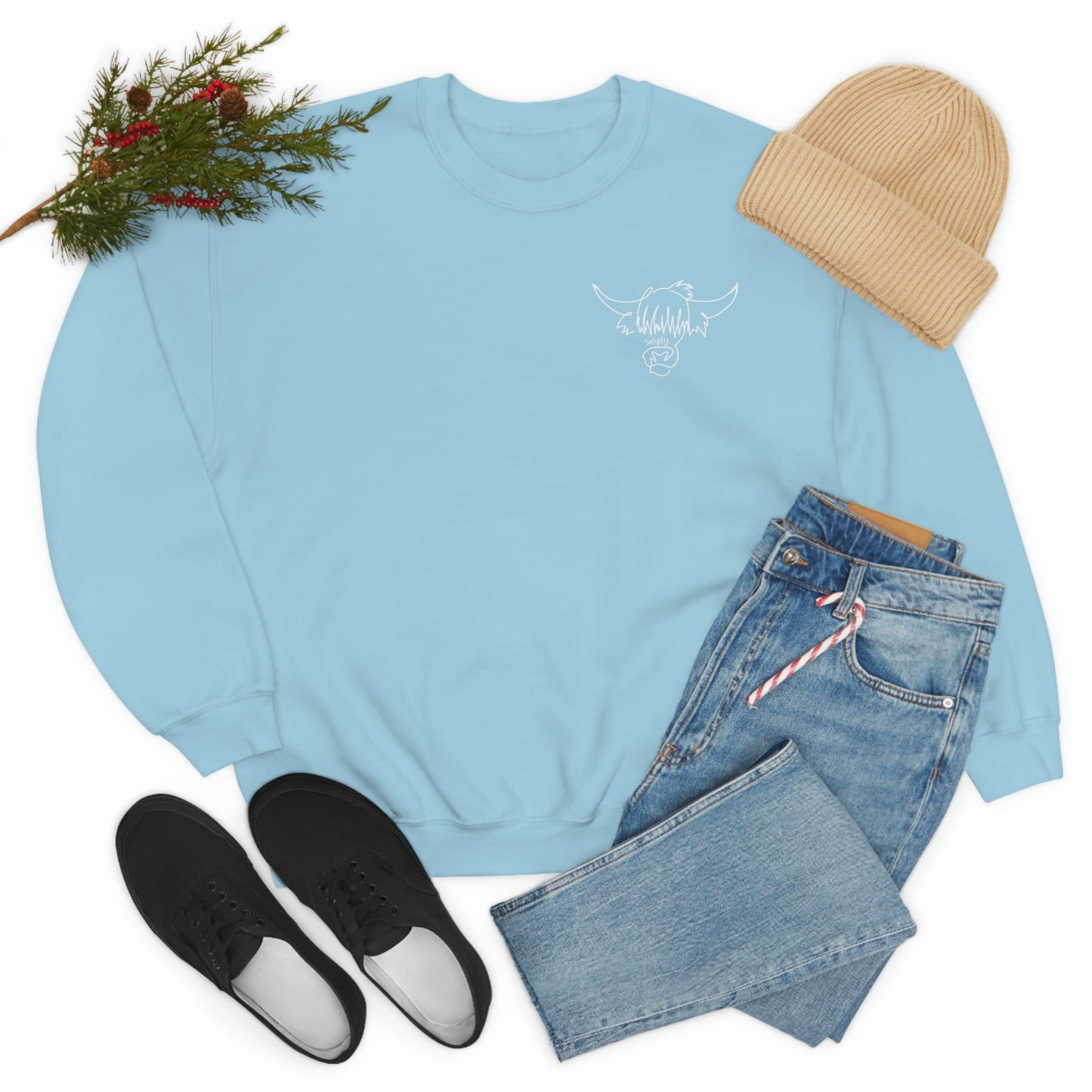 Simply Highland Cow Unisex Heavy Blend™ Crewneck Sweatshirt