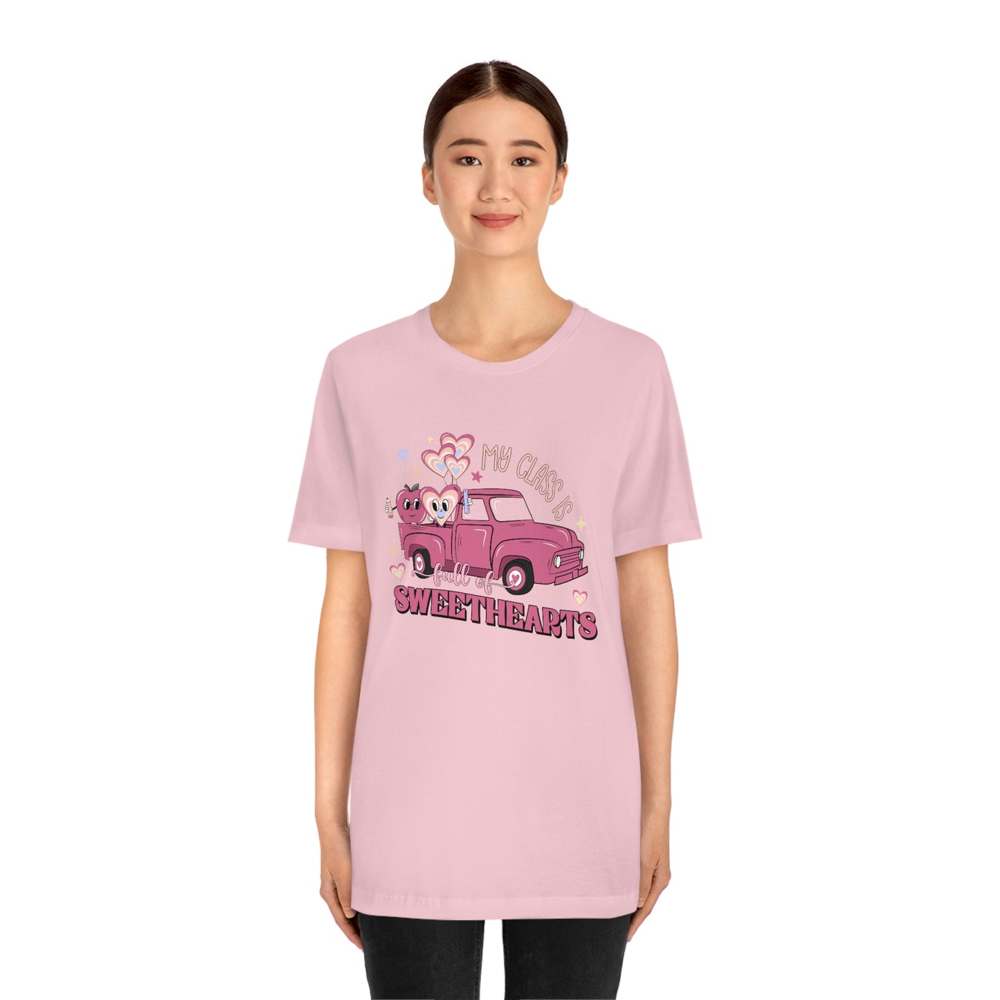 My Class is Full of Sweethearts Valentines day Unisex Jersey Short Sleeve Tee