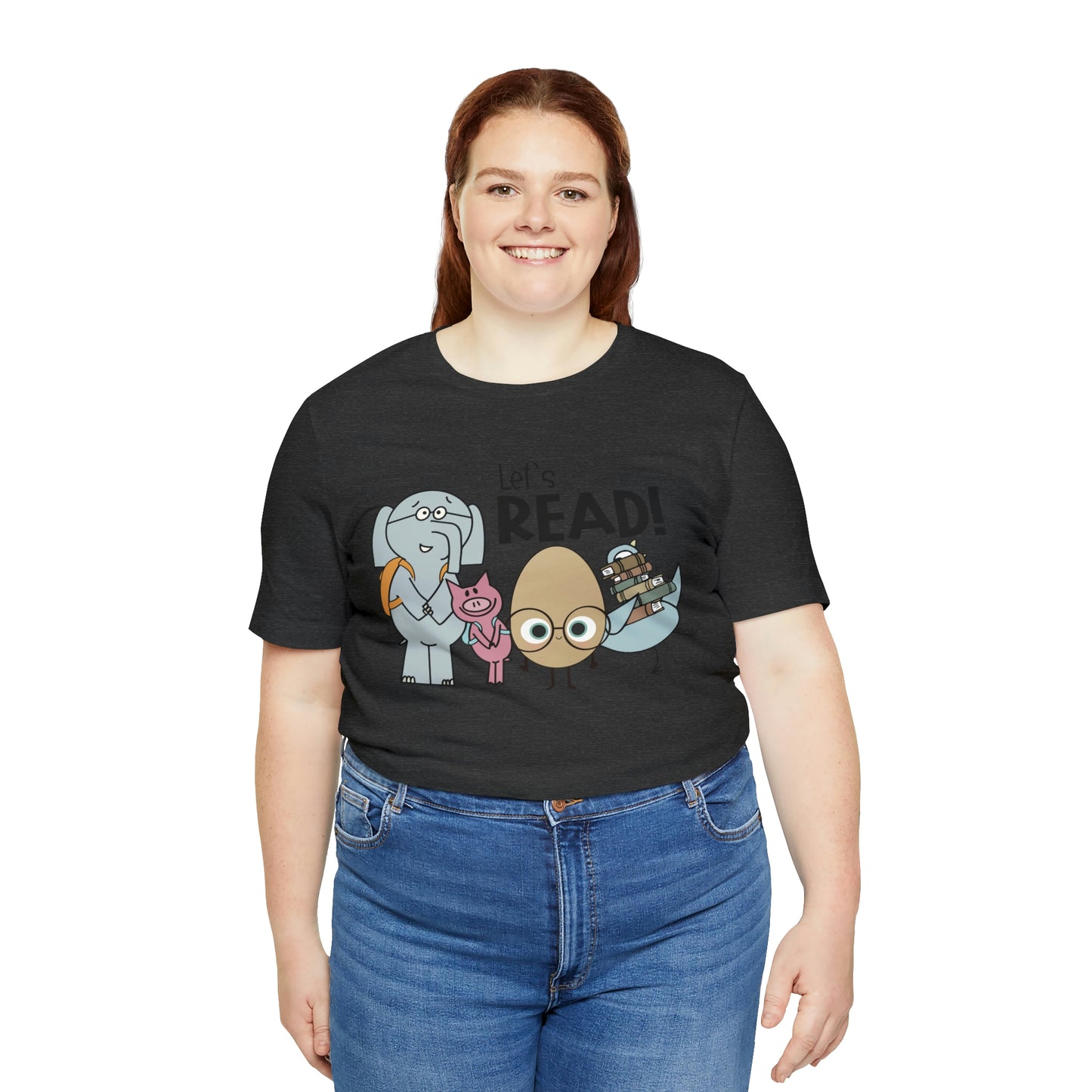 Lets Read Favorite picture book character teacher shirt Unisex Jersey Short Sleeve Tee